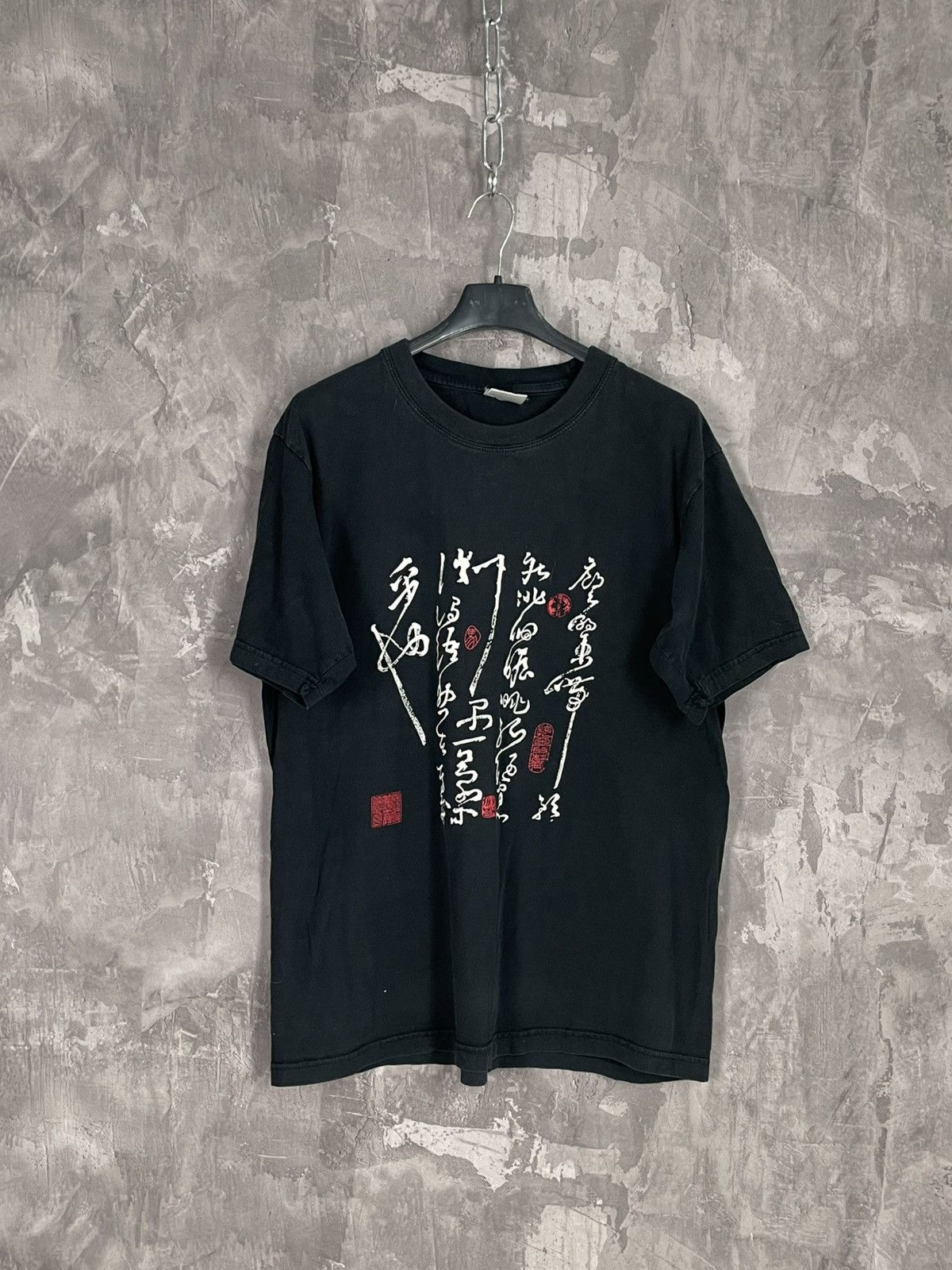 Japanese Brand × Vintage Vintage 00s Japanese Design Unique T shirt Size US XL / EU 56 / 4 - 1 Thumbnail