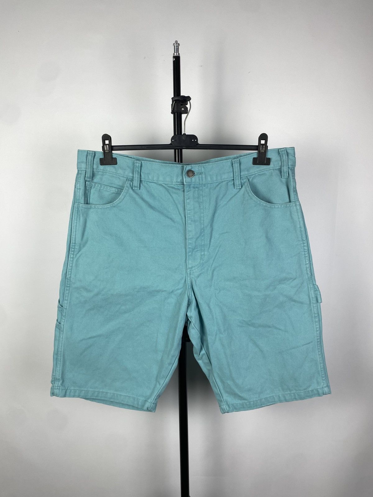 Dickies × Vintage Vntg Y2K Tiffany colour Dickies Work Wear Carpenter Shorts Size US 36 / EU 52 - 2 Thumbnail