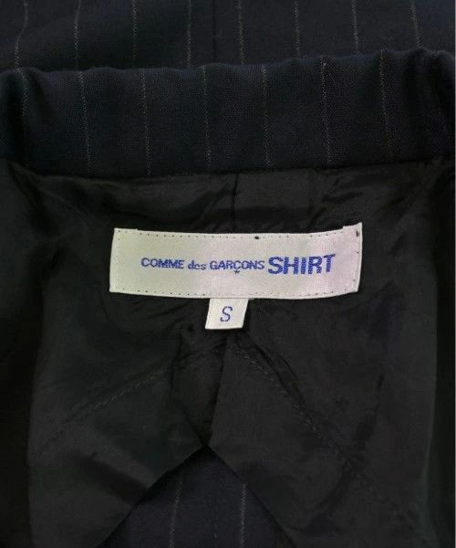 Comme des Garcons SHIRT Jacket Stripes Wool 1 Button Flap Pocket Navy x Gray Size US S / EU 44-46 / 1 - 6 Thumbnail