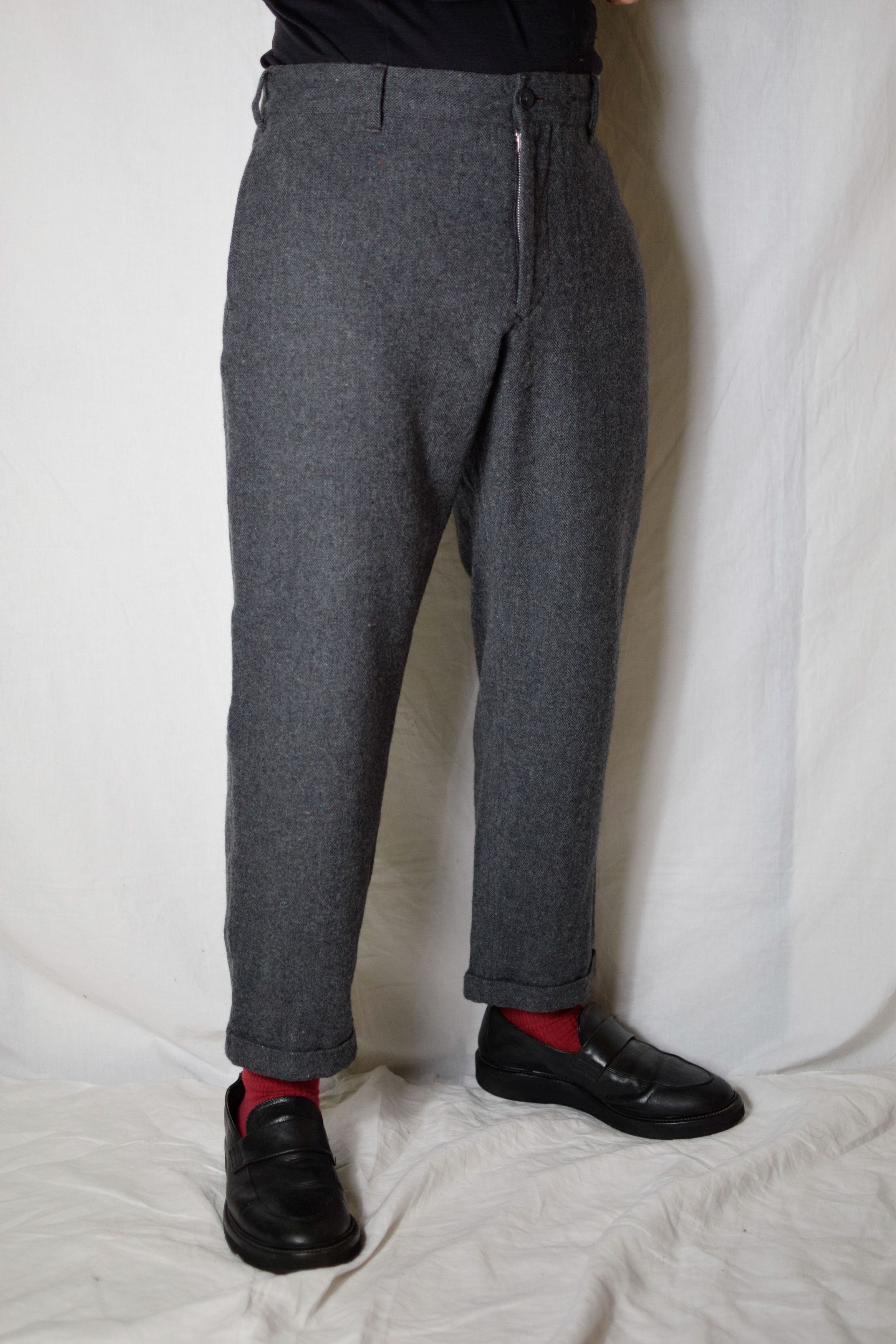 Yohji Yamamoto YYPH AW11 Wool Herringbone Pants - HP-P35-102 Size US 32 / EU 48 - 4 Thumbnail