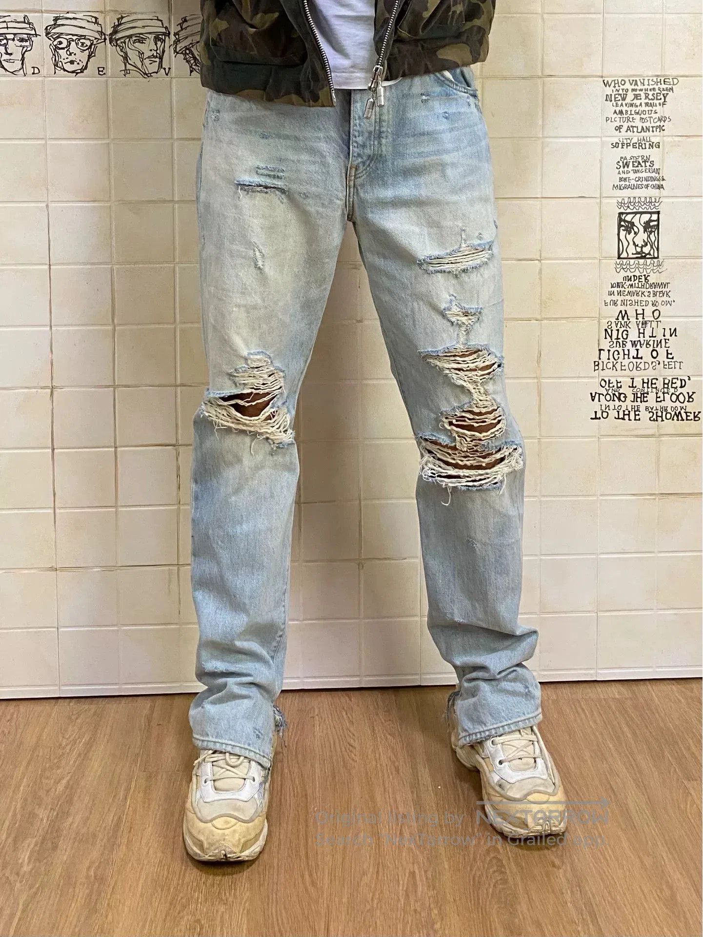 Amiri AMIRI Distressed Denim Jeans. Size US 31 - 1 Thumbnail