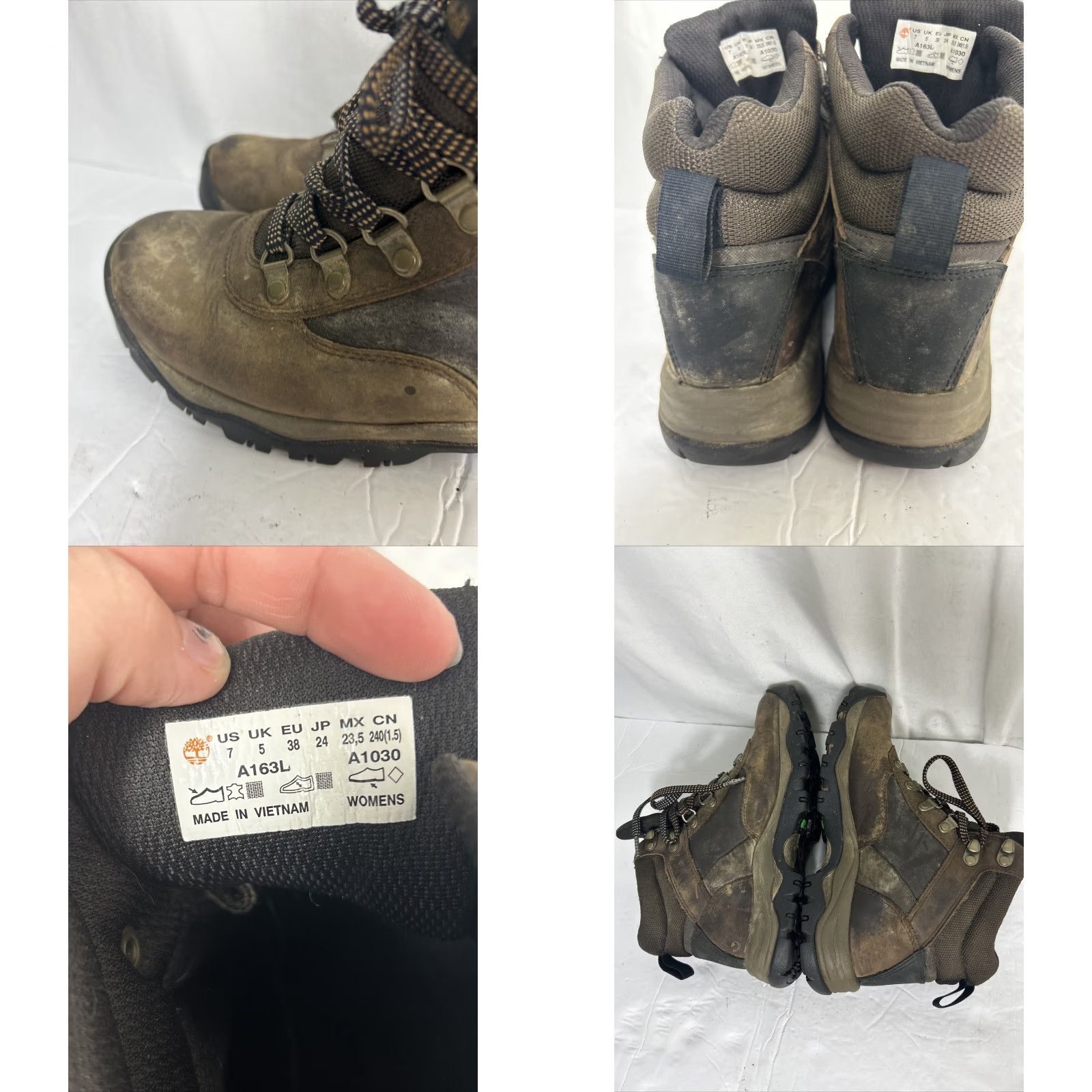Timberland Timberland Women's Keele Ridge Brown Leather Waterproof Hiking Boots A163L Sz 7 Size US 7 / IT 37 - 9 Thumbnail