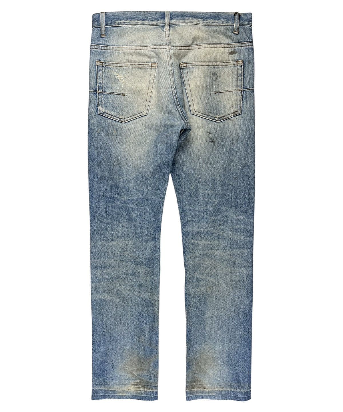 Dior Dior Homme Mudwash Painter Distressed Blue Denim Jeans Size US 28 / EU 44 - 2 Thumbnail