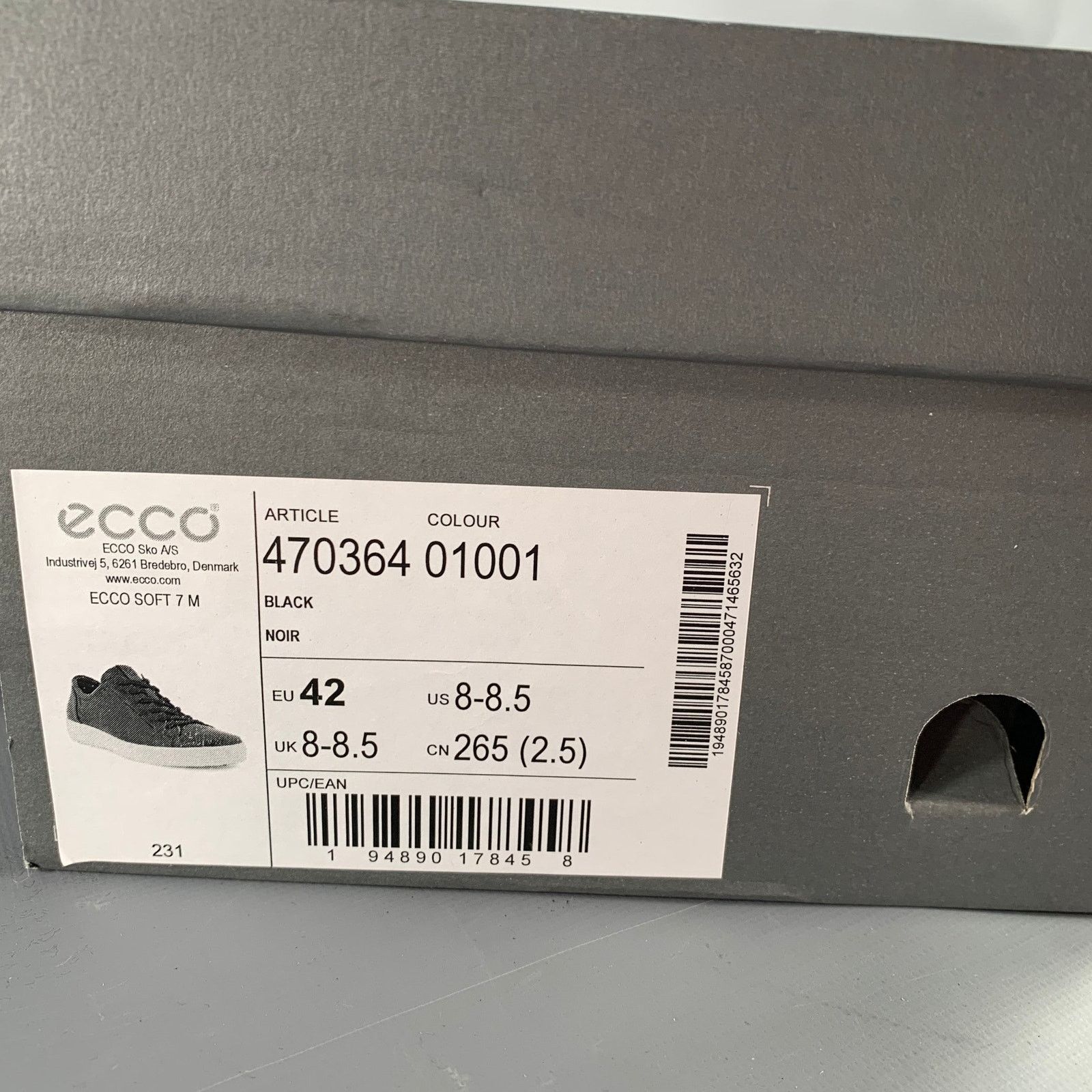 Ecco ECCO Size 9 Soft 7 Black White Leather Low Top Sneakers Size US 9 / EU 42 - 11 Thumbnail