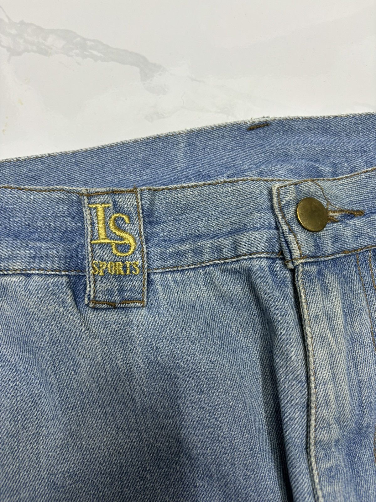 Issey Miyake VINTAGE IS SPORT BAGGY DISTRESS DESTROY DENIM JEANS Size US 34 / EU 50 - 14 Thumbnail