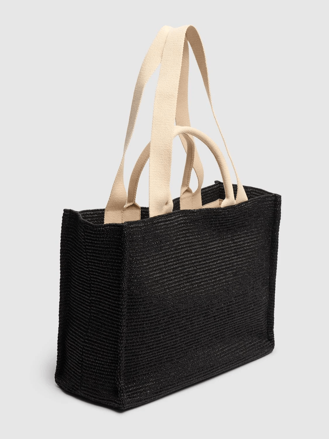 Marni MARNI Black Raffia-Effect Tote Bag New Authentic Size ONE SIZE - 3 Thumbnail