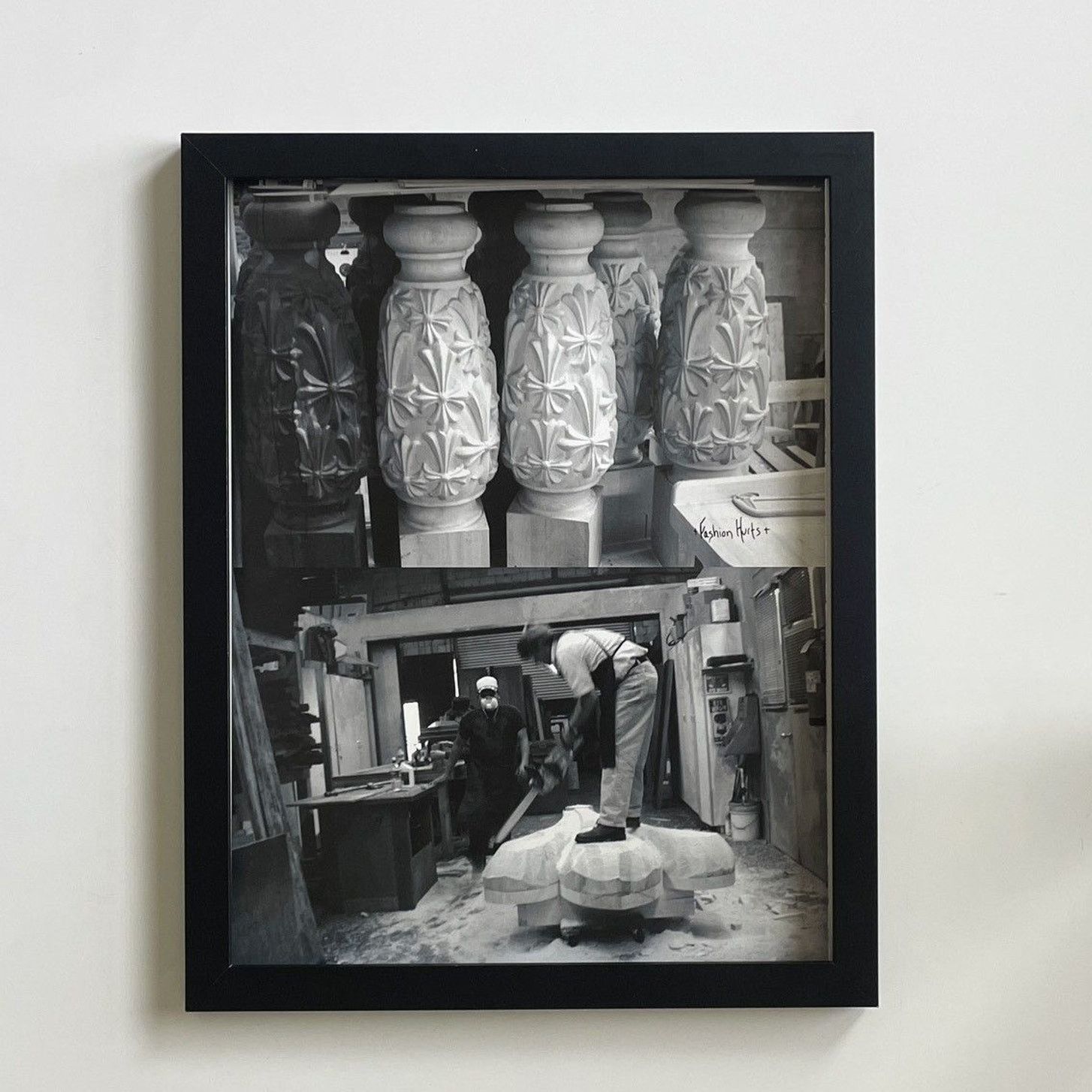 Chrome Hearts × Japanese Brand × Vintage Chrome Hearts wooden cross photo Poster framed 11x14 Size ONE SIZE - 1 Thumbnail