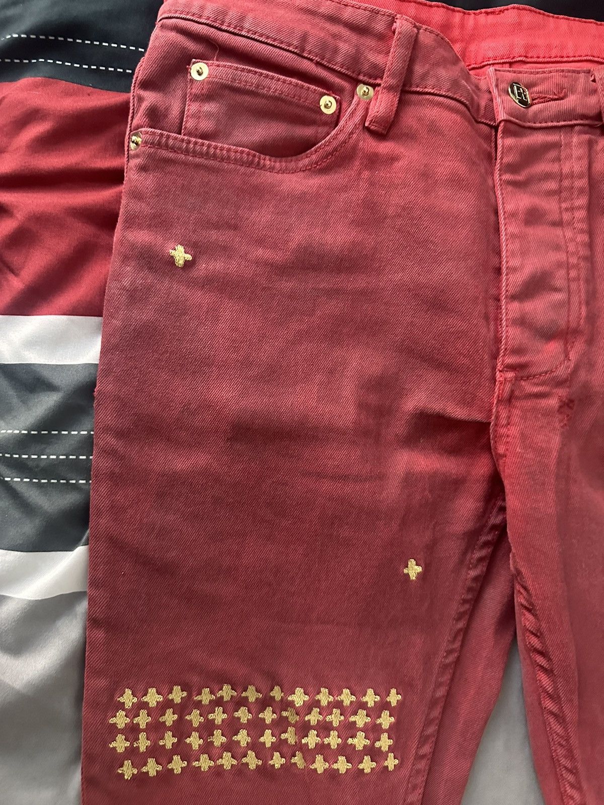 Ksubi KSUBI Red Chitch Jeans Size US 31 - 11 Thumbnail