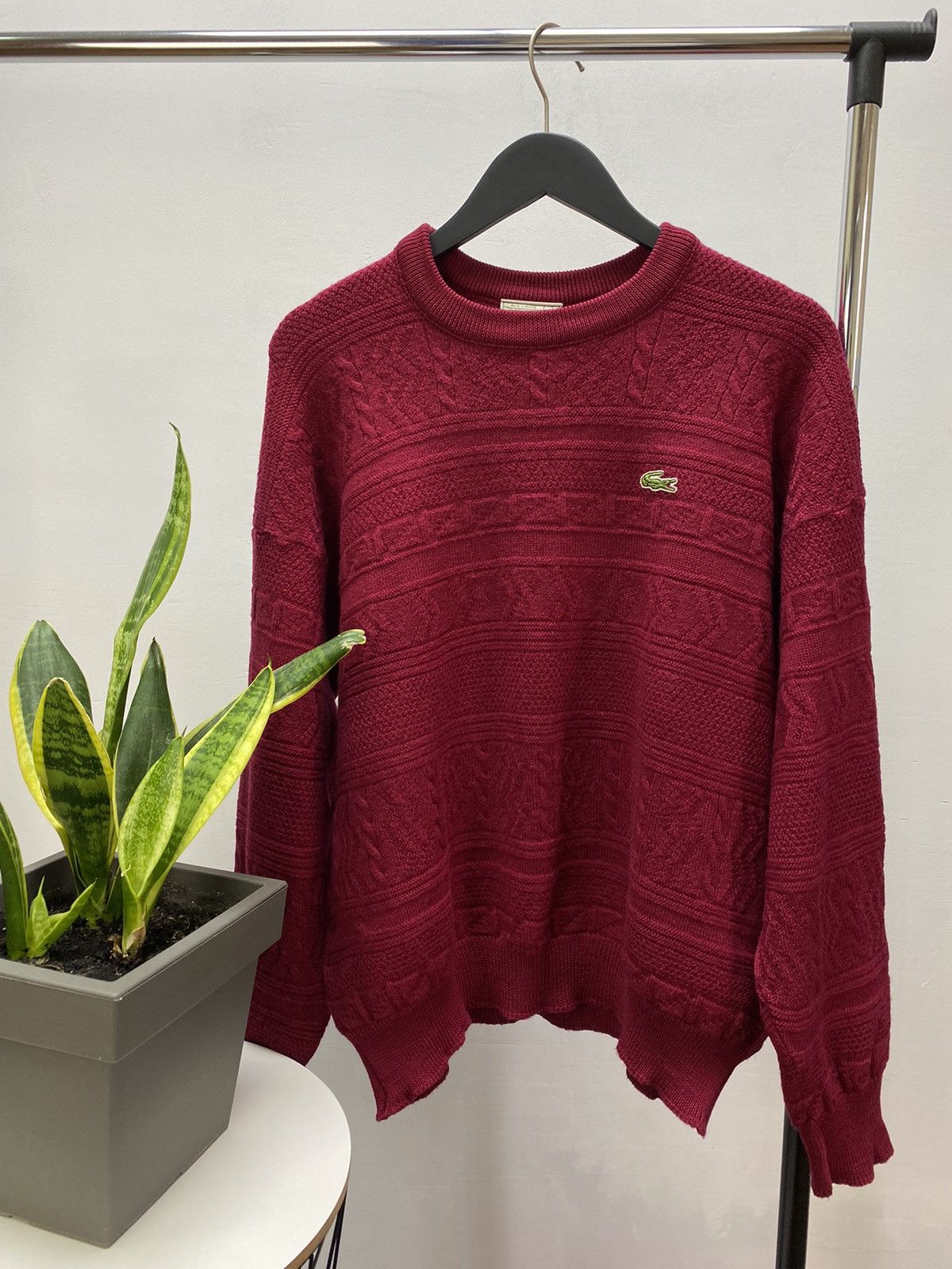 Lacoste × Vintage Chemise Lacoste Vintage Men’s Rare Wool Sweater Size US XL / EU 56 / 4 - 1 Thumbnail