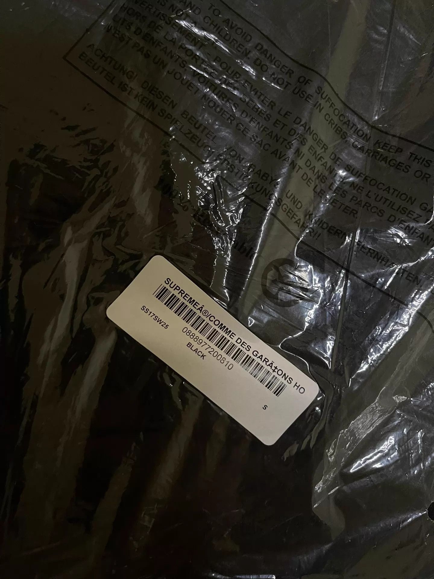 Supreme Supreme CDG Pleated Box Logo Hoodie Black S Size US S / EU 44-46 / 1 - 2 Thumbnail