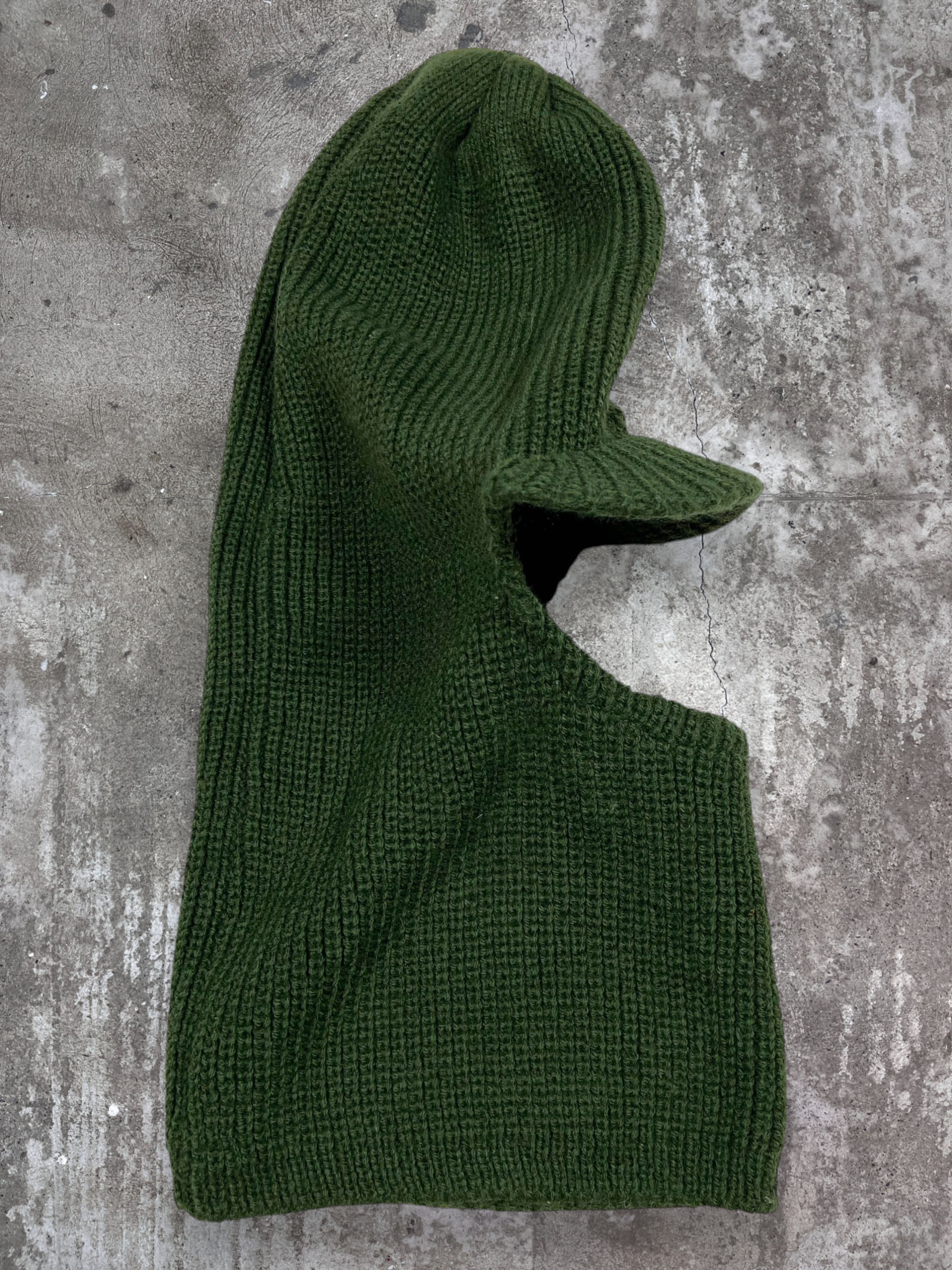 Vintage KNITTED BALACLAVA Y2K ARCHIVE VISOR NINJA SKI MASK - № 4144 Size ONE SIZE - 1 Thumbnail