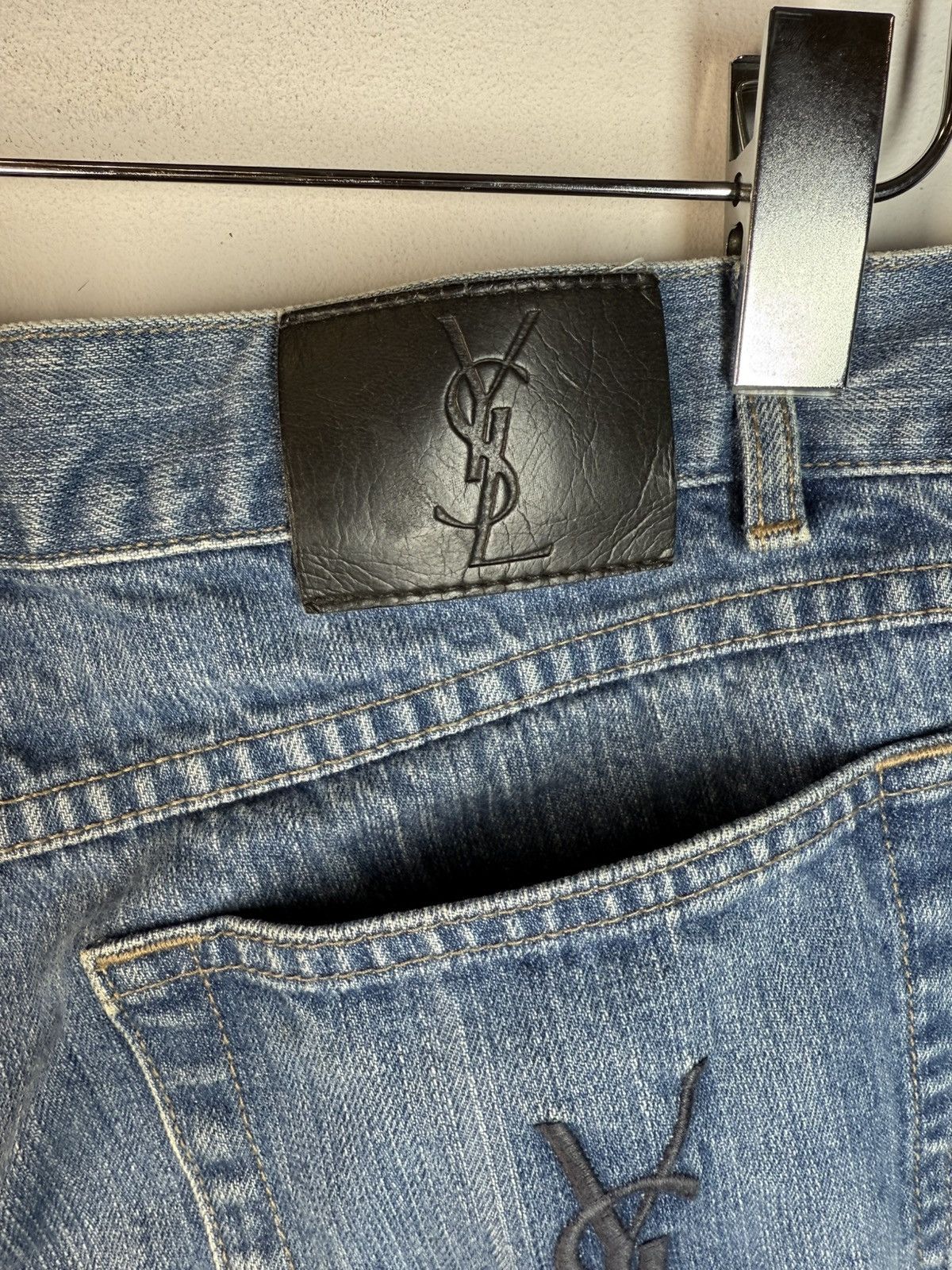 Yves Saint Laurent Denim YSL Shorts Jeans Blue YSL Jeans Shorts Size US 36 / EU 52 - 5 Thumbnail
