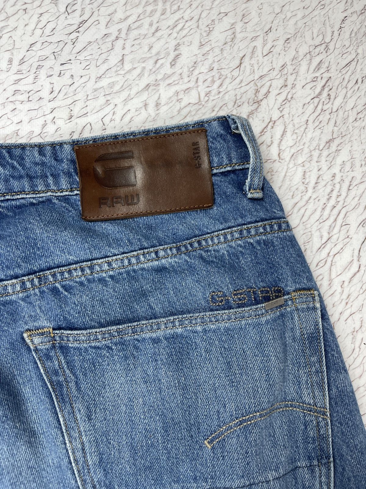 G-Star G-Star Raw Straight Tapered distressed denim jeans pants Size US 32 / EU 48 - 15 Thumbnail