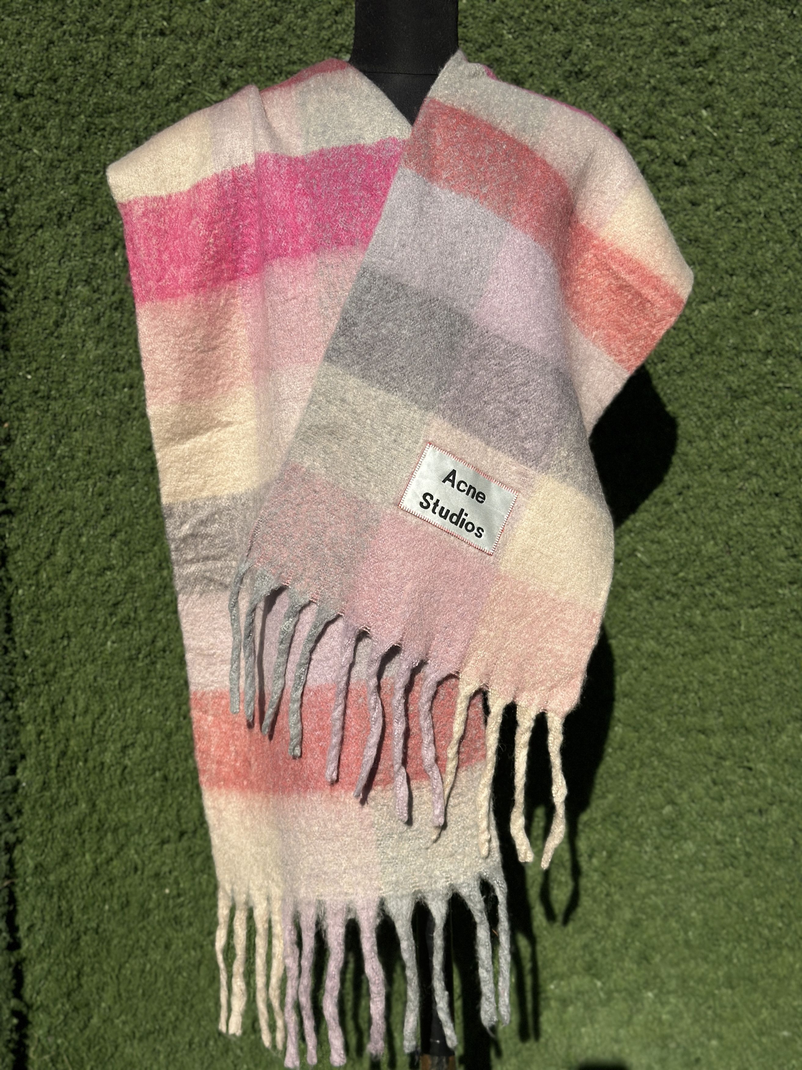 Acne Studios Acne Studios Multicolor Alpaca Wool Blend Oversized Scarf Size ONE SIZE - 6 Thumbnail