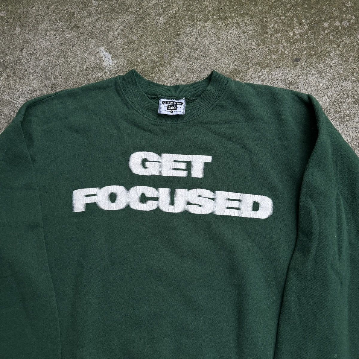 Vintage VINTAGE 90s GET FOCUSED BLURRY PRINT CREWNECK SWEATSHIRT Size US XL / EU 56 / 4 - 2 Thumbnail