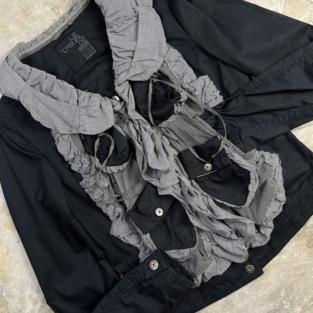 Marithe + Francois Girbaud Marithé + François Girbaud 90s Multi-Pocket Ruched Jacket Size S / US 4 / IT 40 - 5 Thumbnail