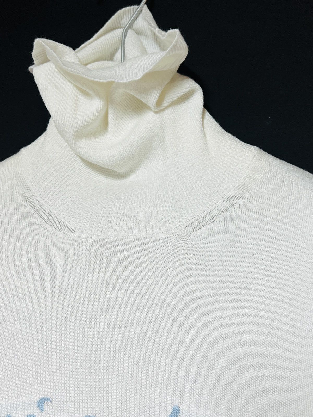 Maison Margiela Mm6 blue logo turtleneck Size US M / EU 48-50 / 2 - 3 Thumbnail