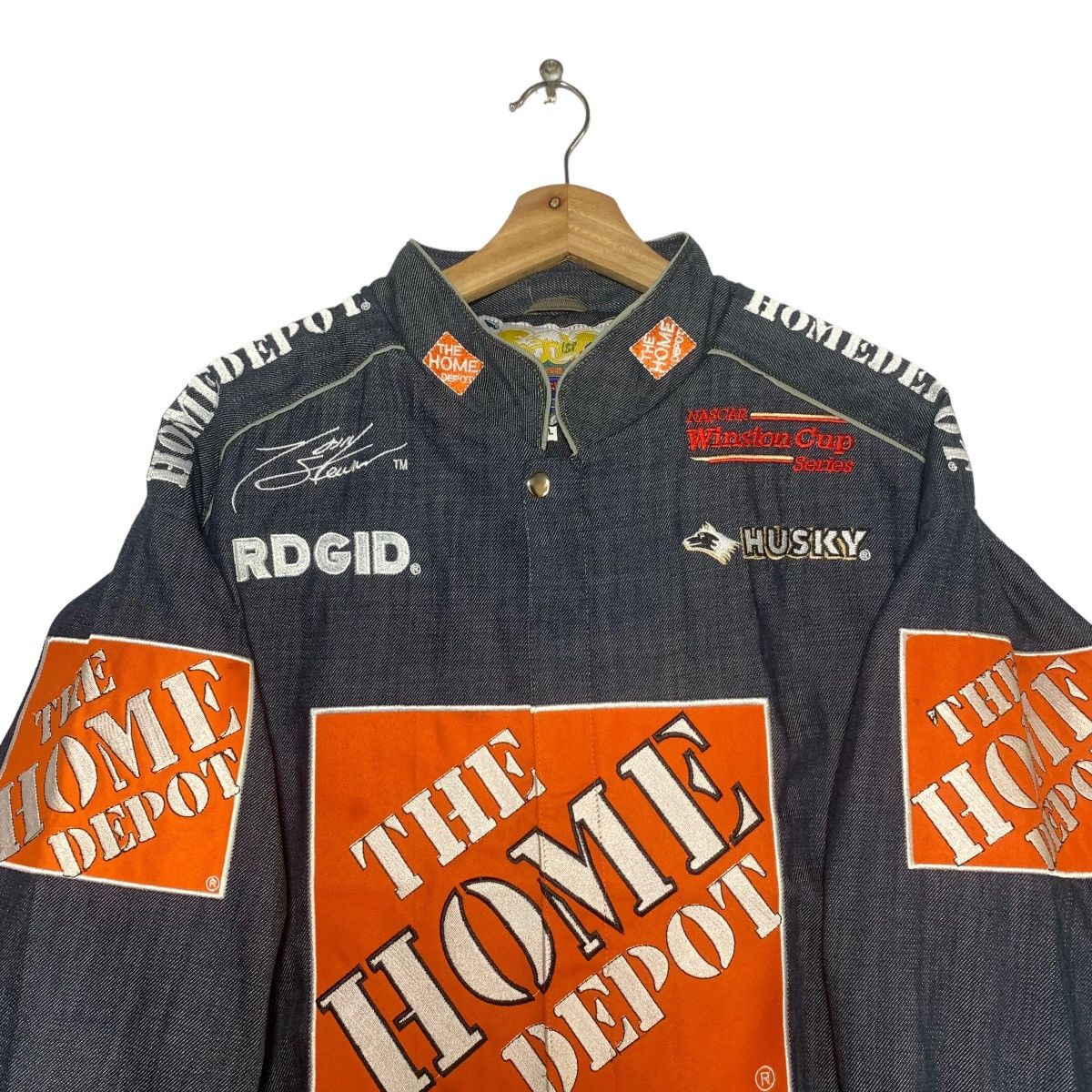 Jeff Hamilton × NASCAR Vintage Jeff Hamilton Tony Stewart Denim Jacket Size US L / EU 52-54 / 3 - 8 Thumbnail