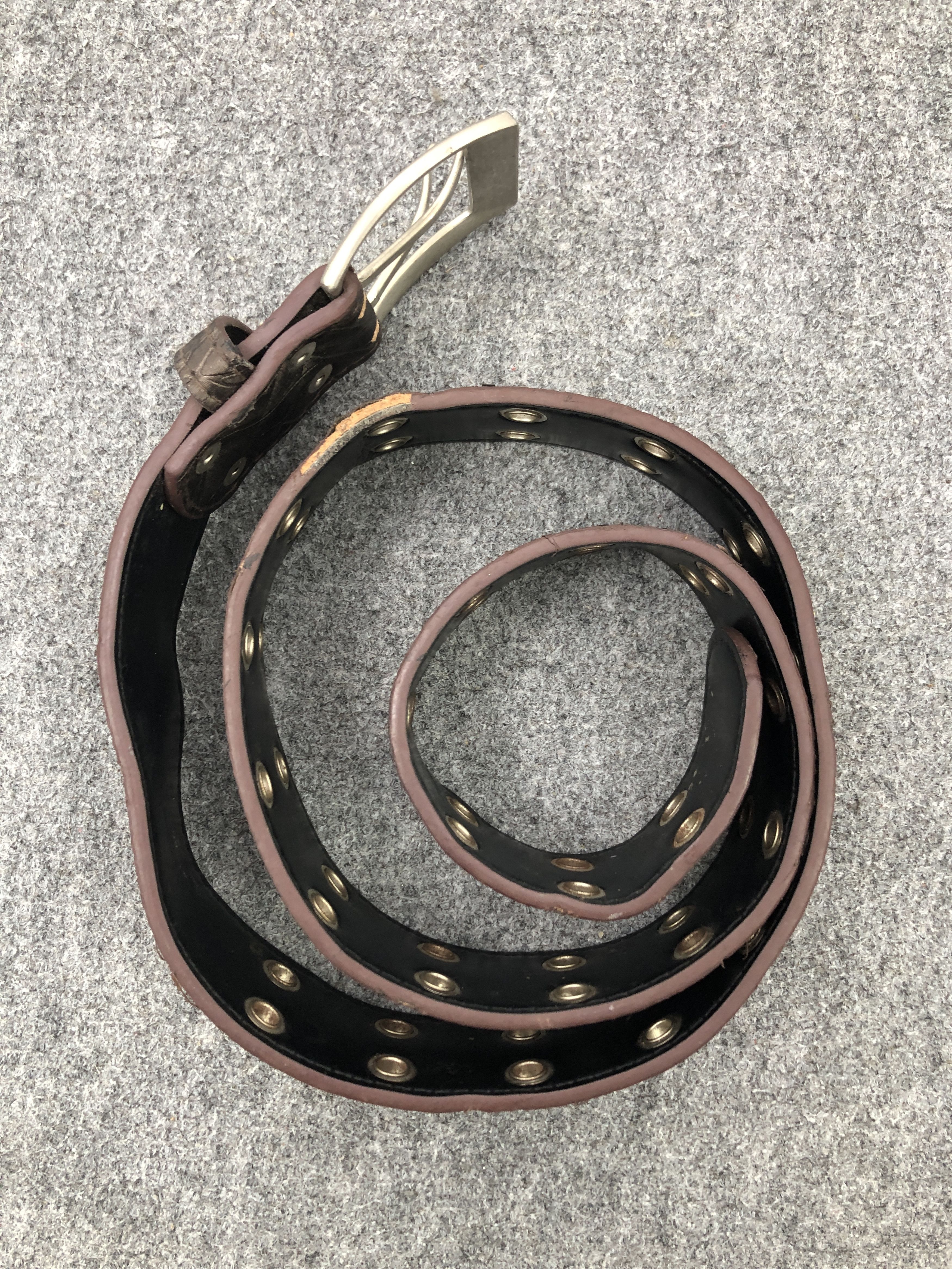 Japanese Brand Vintage Japanese Brand Studded Buckle Leather Belt B0021 Size ONE SIZE - 5 Thumbnail