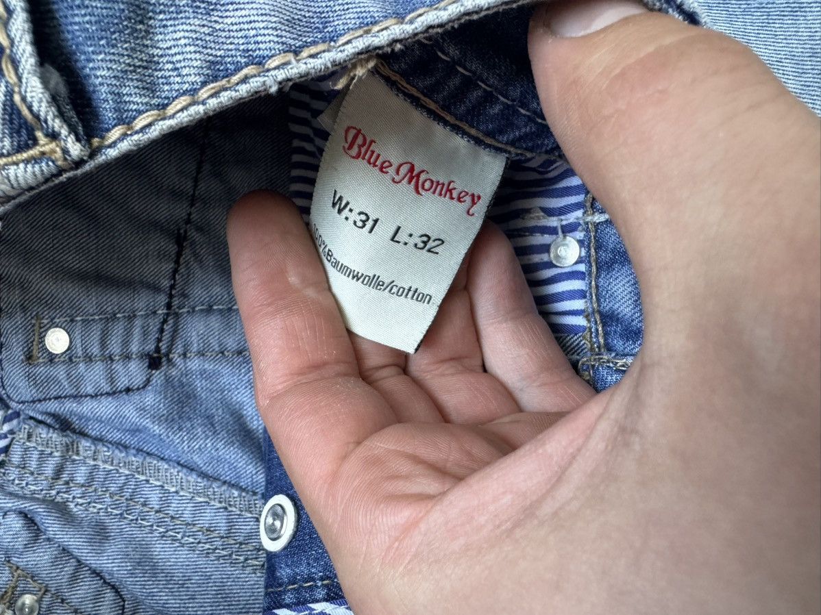 Japanese Brand × Vintage Y2K Avantgarde Ebroidered DENIM Jeans Size US 31 - 7 Thumbnail