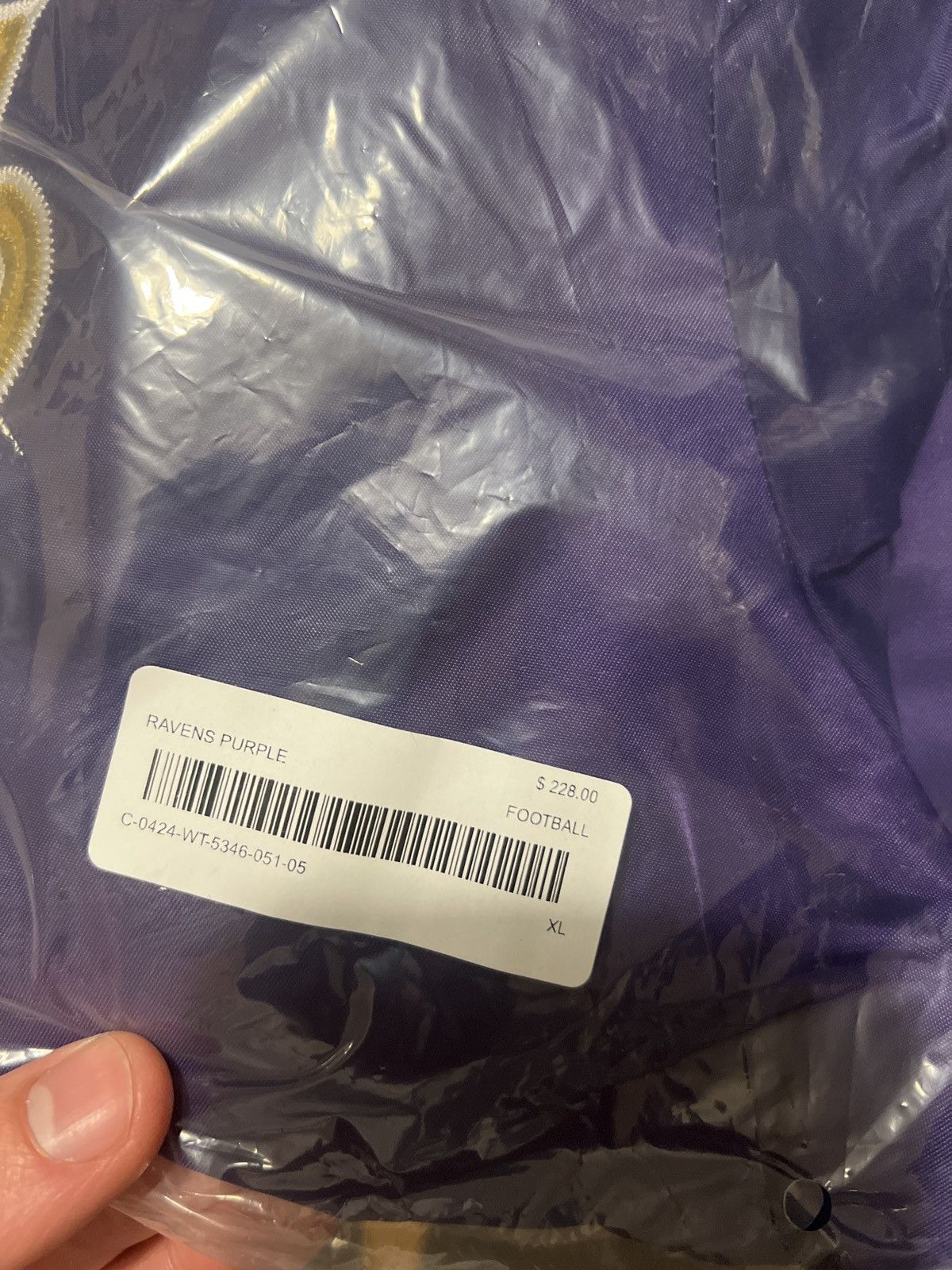 Drake OVO x NFL BALTIMORE RAVENS STARTER TRAINER PULLOVER JACKET Size US XL / EU 56 / 4 - 14 Thumbnail