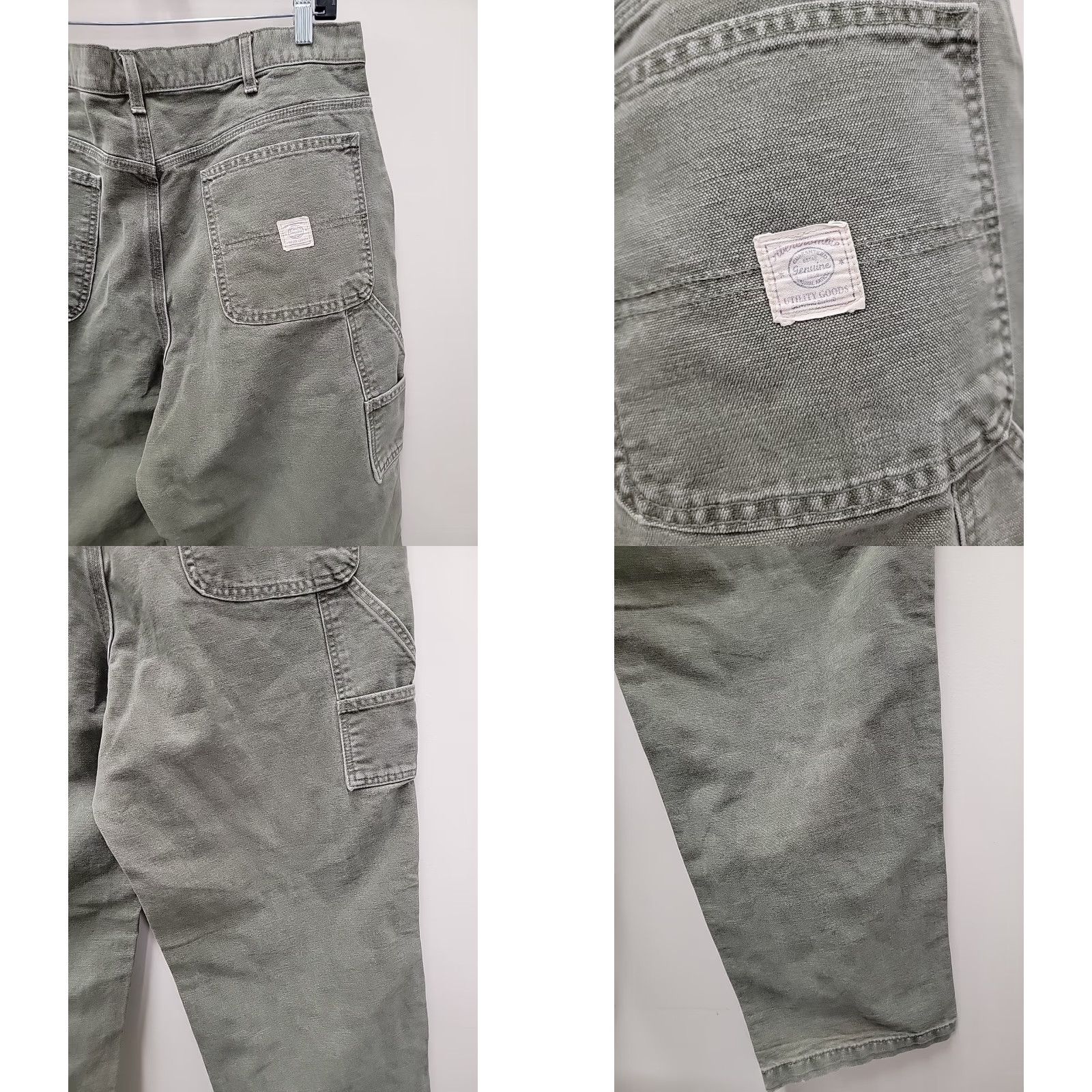 Abercrombie & Fitch VINTAGE Abercrombie & Fitch Jeans Men 34R Gray Denim Straight 33 Inseam 35x33 Distressed Used Size US 34 / EU 50 - 9 Thumbnail