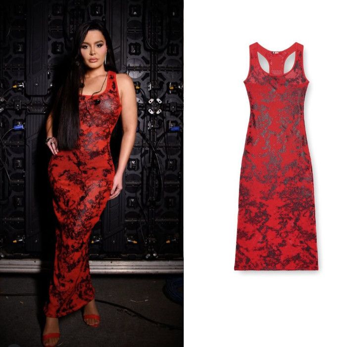 Diesel Diesel x Savage Fenty Rihanna Fishnet Sleep Slip Dress Red M Size M / US 6-8 / IT 42-44 - 1 Thumbnail