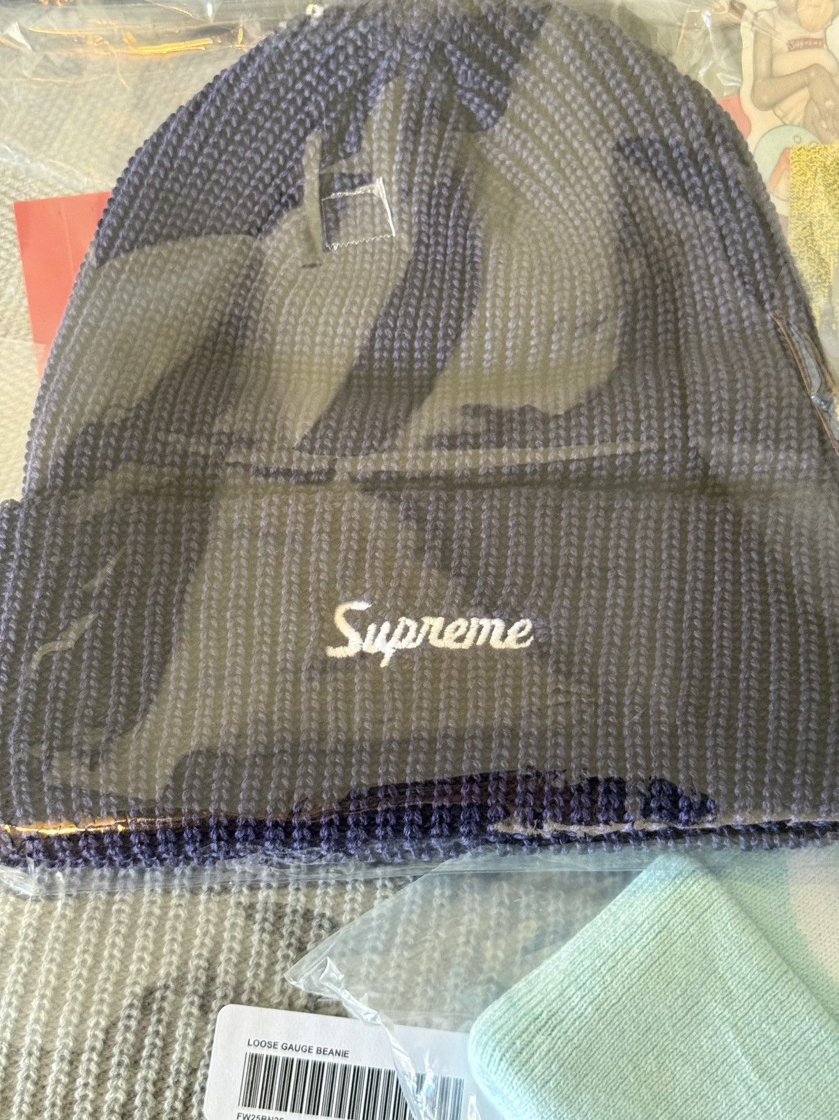 Supreme Supreme Gauge Beanie navy Size ONE SIZE - 1 Thumbnail