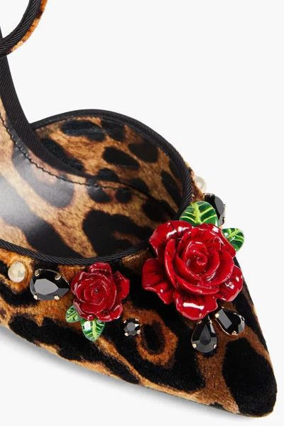 Dolce & Gabbana o1y0925 Leopard-Print Spike Heel Pumps in Brown/Black Size US 6 / IT 36 - 3 Thumbnail