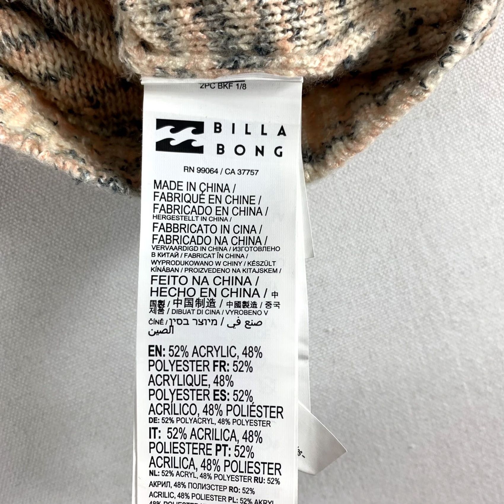 Billabong VINTAGE BILLABONG CROPPED SWEATER WOMENS SMALL PINK GRAY CREWNECK LONGSLEEVE Size S / US 4 / IT 40 - 4 Thumbnail