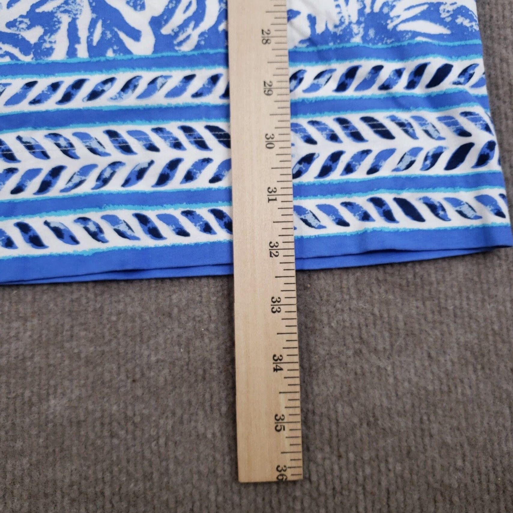Lilly Pulitzer VINTAGE Lilly Pulitzer Marlowe Dress Womens XS Blue Geometric Casual Cap Sleeve Shift T-Shirt Dress Size XS / US 0-2 / IT 36-38 - 5 Thumbnail