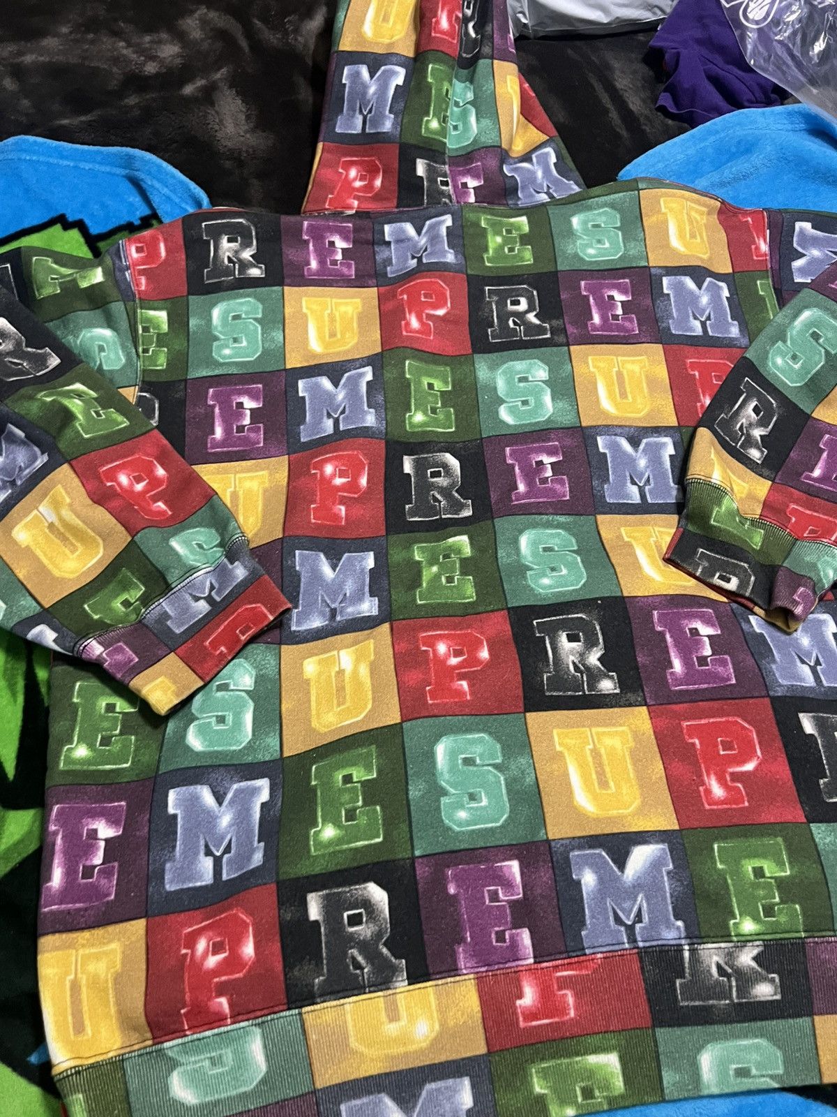 Supreme 🔥FW20 SUPREME MENS XL BLOCKS HOODIE 9.9/10🔥🔥 Size US XL / EU 56 / 4 - 9 Thumbnail