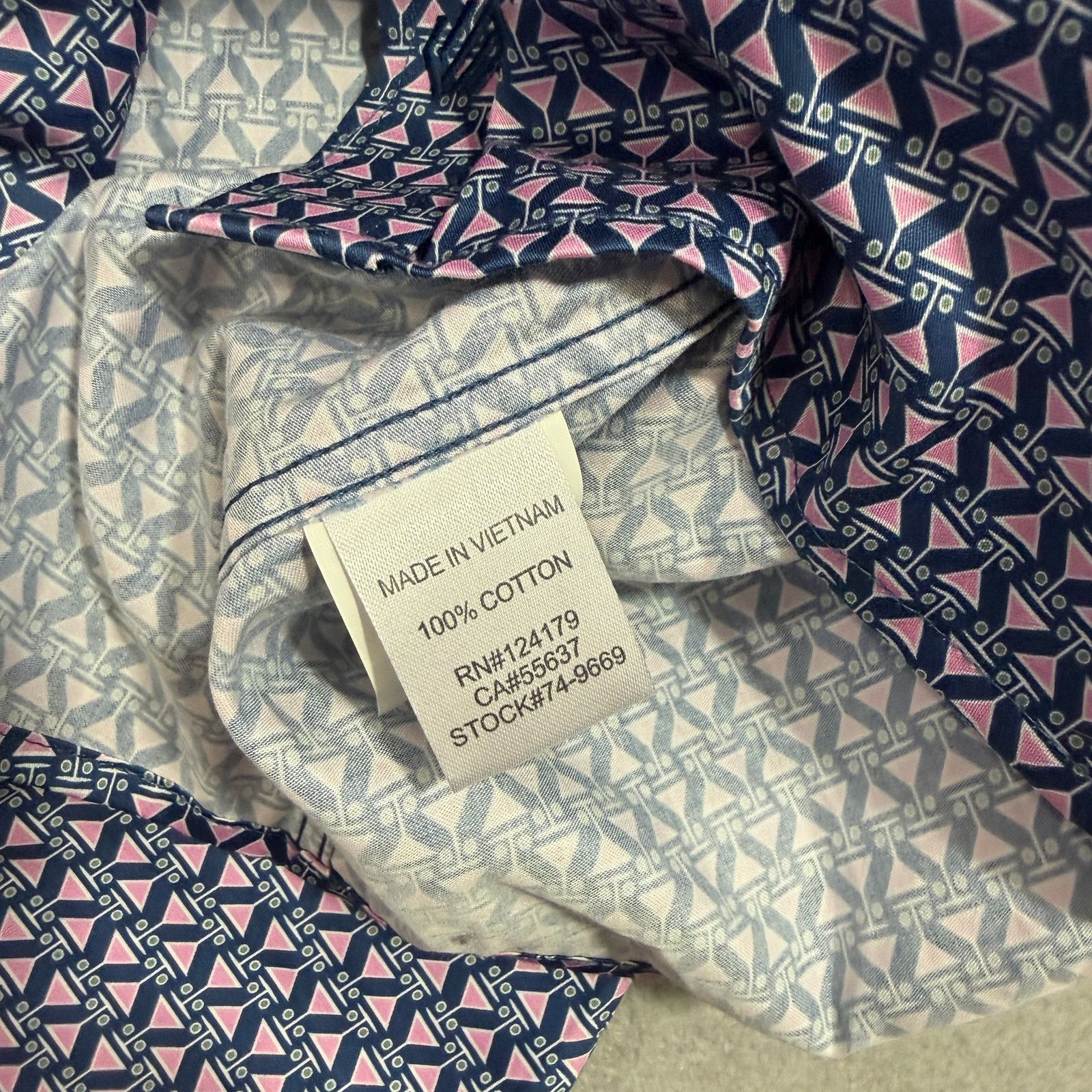 Johnston & Murphy Johnston & Murphy Martini Print Button Up Shirt Mens 3XL NEW Size US XXL / EU 58 / 5 - 7 Thumbnail