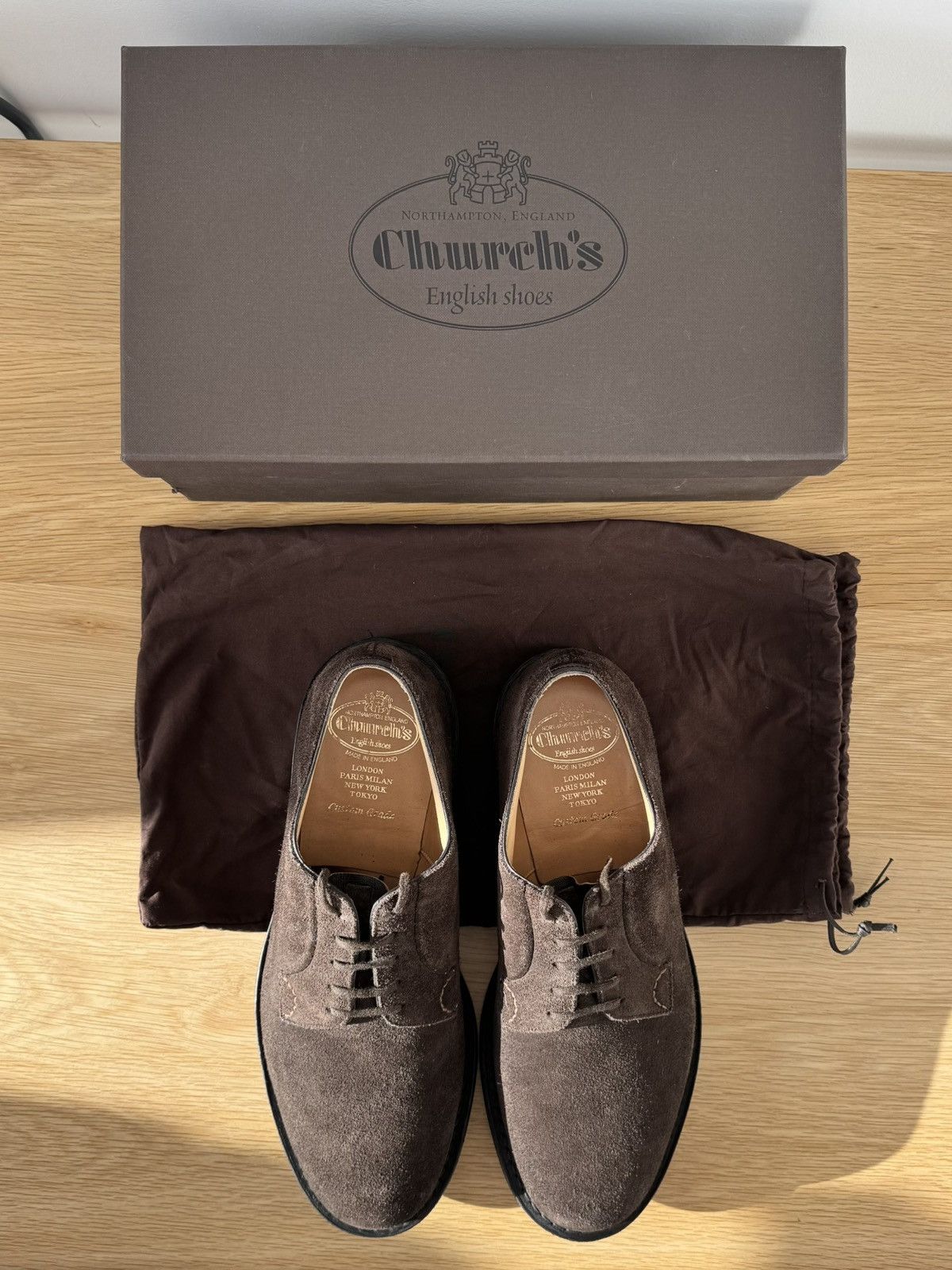 Church's DEAL!! Church’s Shannon LW Suede Derby Size US 10.5 / EU 43-44 - 1 Thumbnail