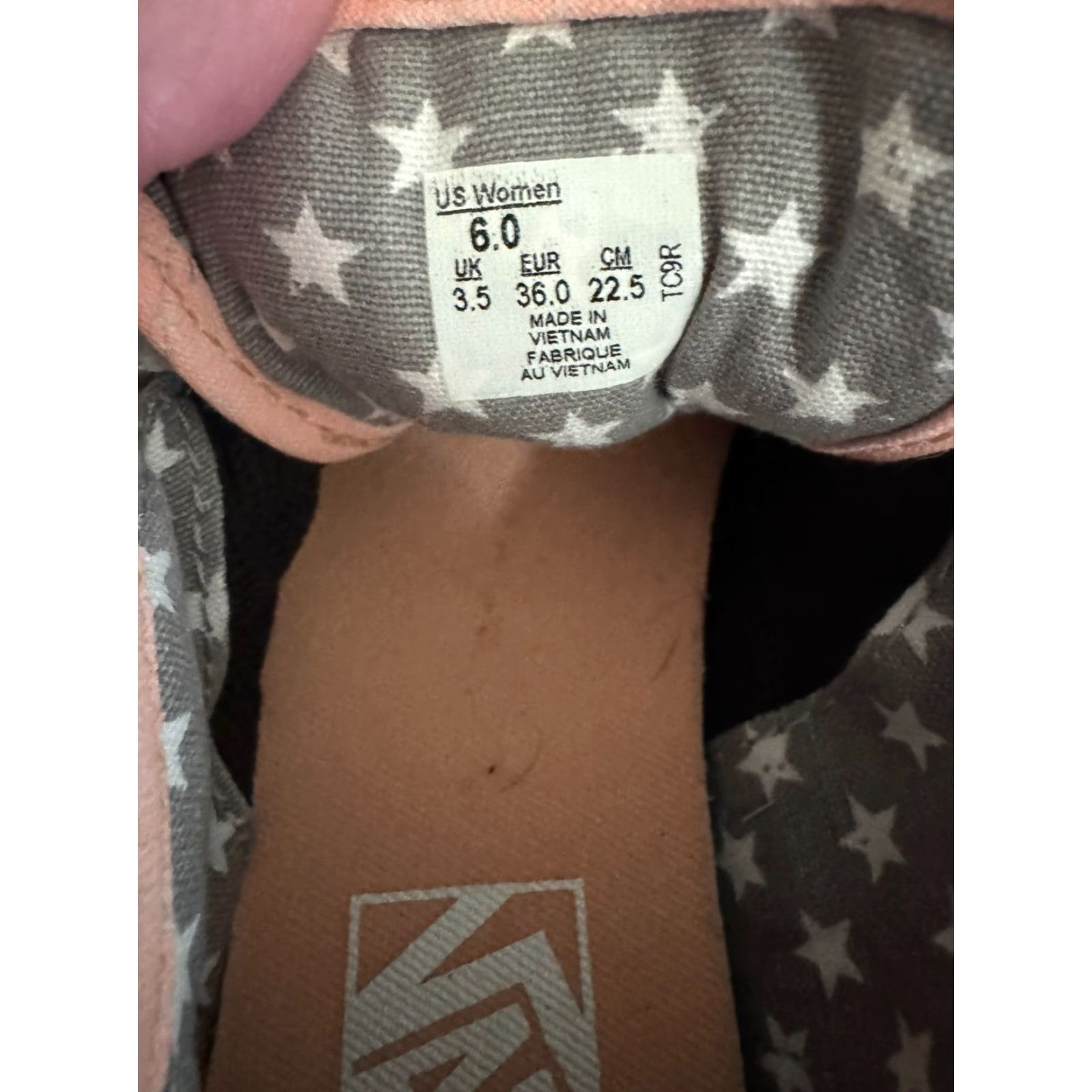 Vans VANS Off The Wall Women Pink Lace Up Sneakers Size 6 Size US 6 / IT 36 - 6 Thumbnail