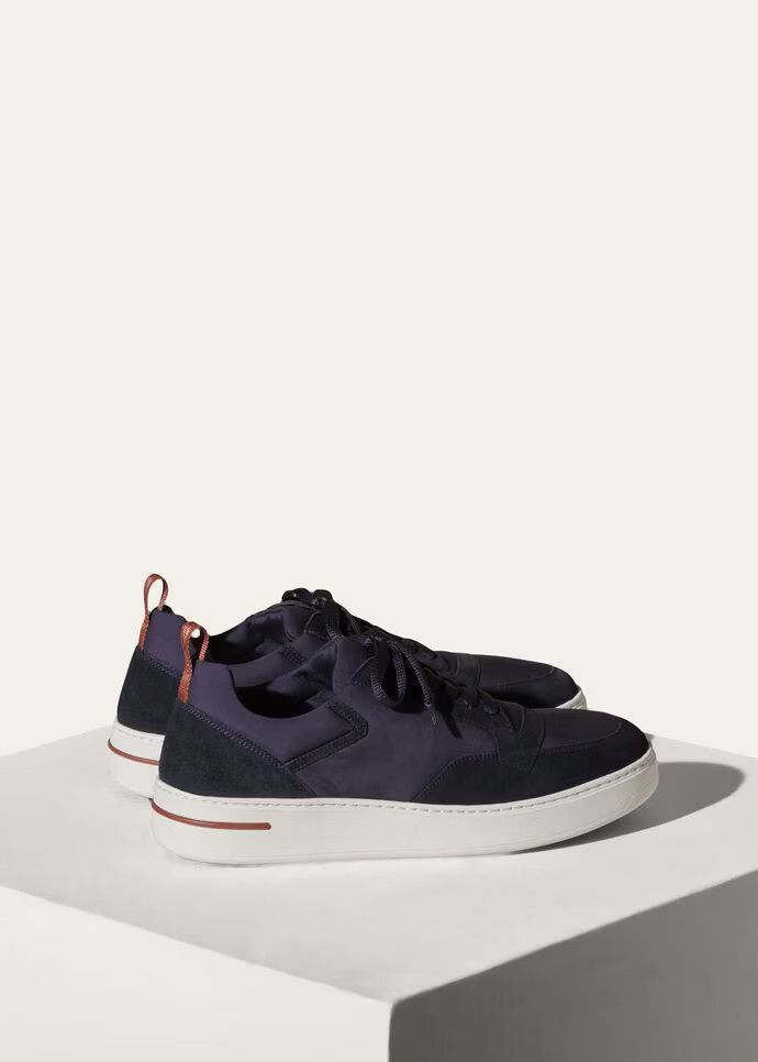 Loro Piana o1srvl11e0825 Low-Top Sneakers in Navy Blue Size US 8 / EU 41 - 3 Thumbnail