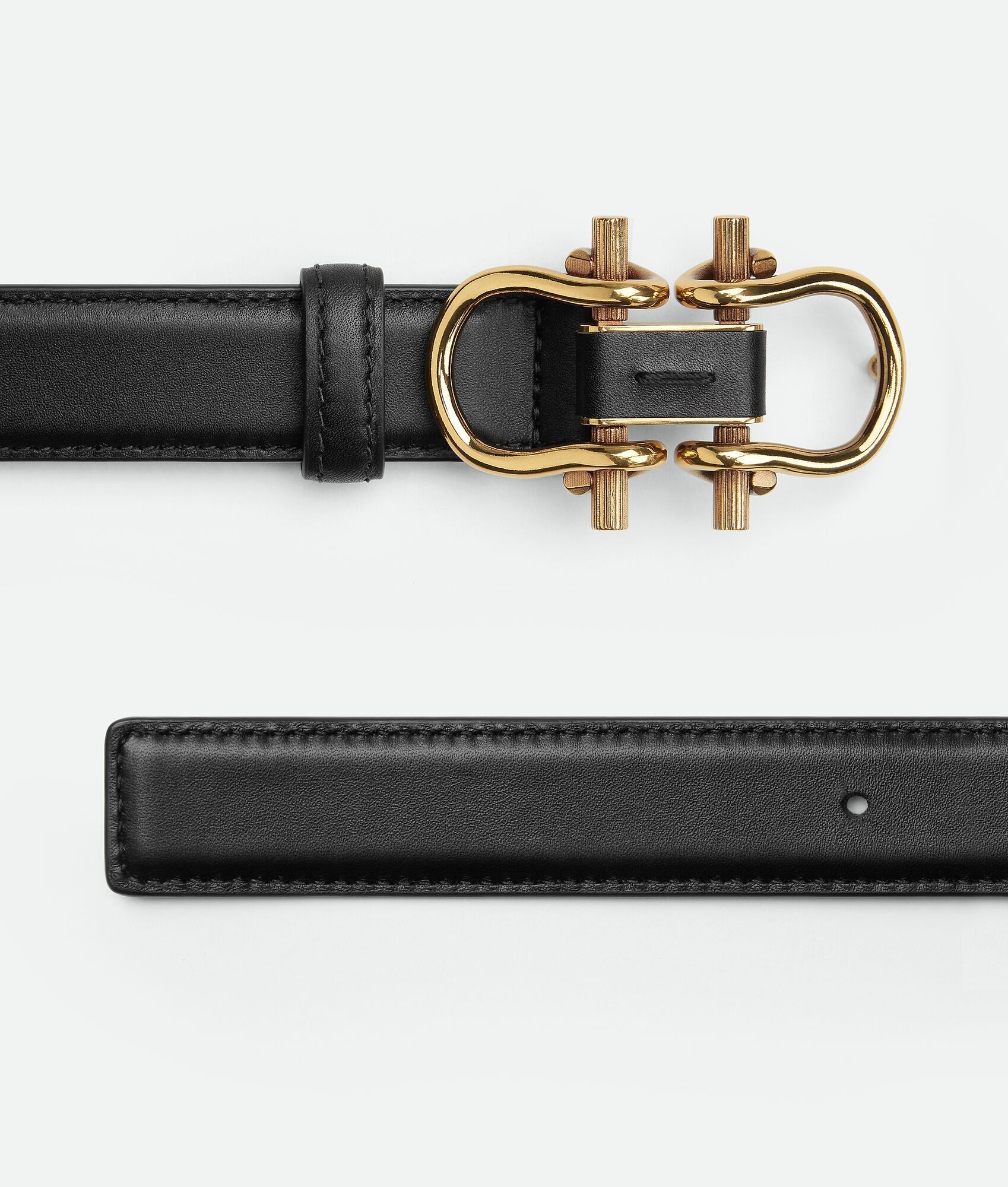Bottega Veneta o1w1db11125 Size: 85 / Monsieur Belt in Black Size ONE SIZE - 3 Thumbnail