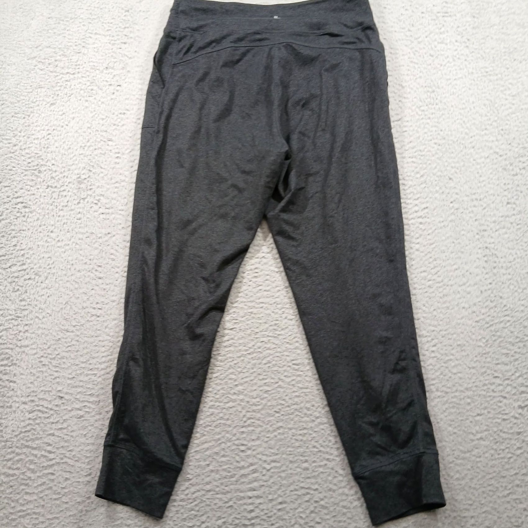 Vintage VINTAGE Lole Eliana Jogger Pants Mens M Charcoal Grey EUC/Gray Knit Elastic Waist Drawstring Pockets Size US 31 - 3 Thumbnail