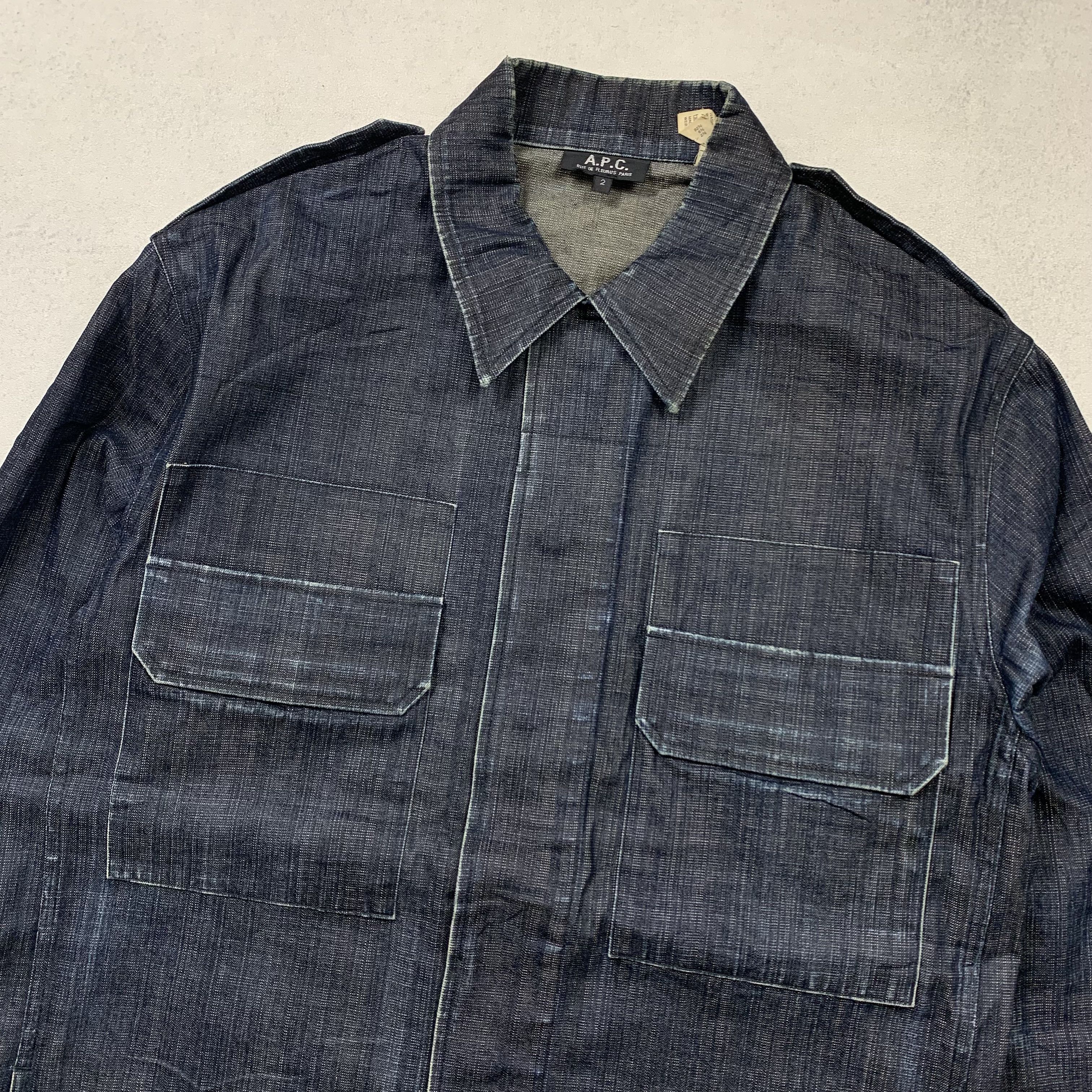 A.P.C. APC Denim Outer Shirt Jacket Size US M / EU 48-50 / 2 - 2 Thumbnail