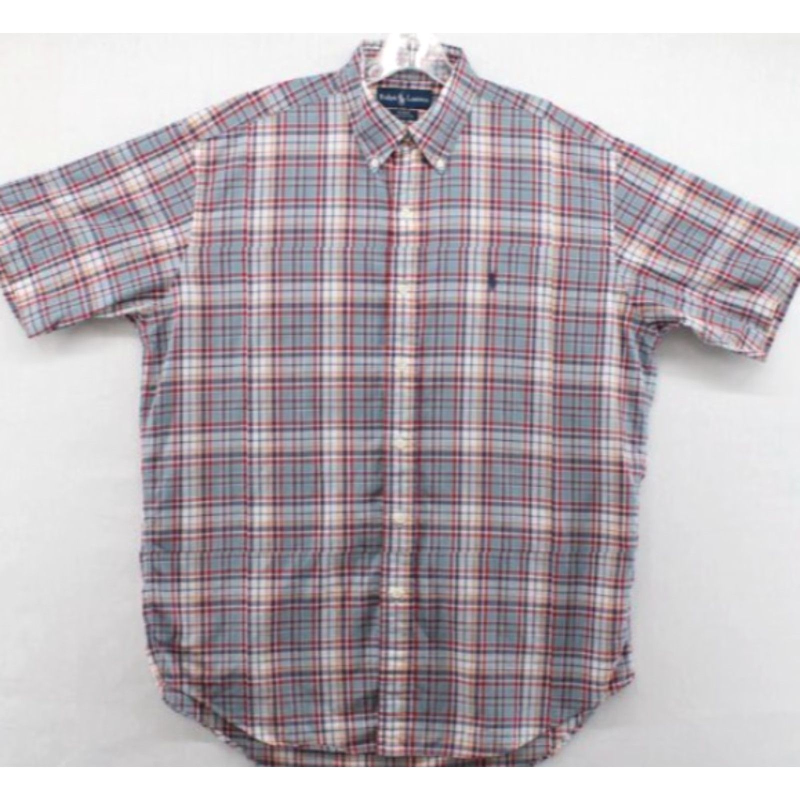 Ralph Lauren VTG Ralph Lauren Blake Short Sleeve Shirt Men's M Plaid Blue Multicolor Pony Casual Shirt Size US M / EU 48-50 / 2 - 2 Thumbnail