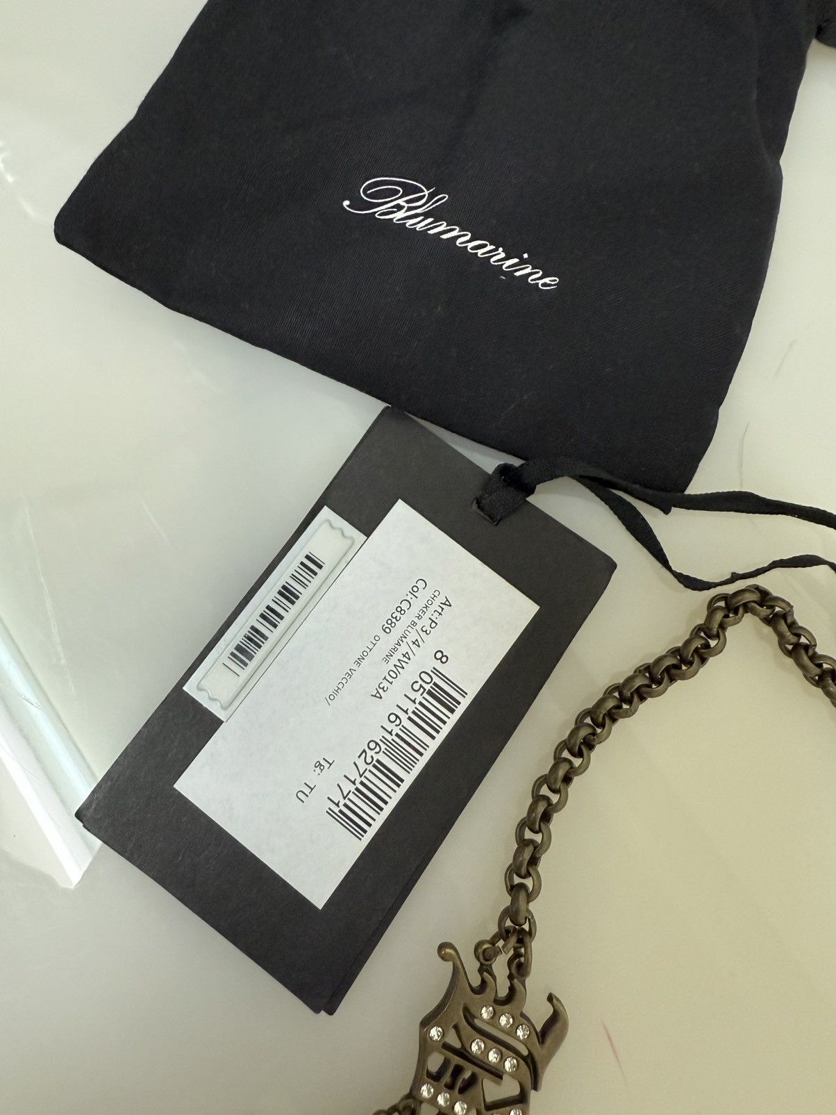 Blumarine Blumarine Logo embellished choker necklace Size ONE SIZE - 6 Thumbnail