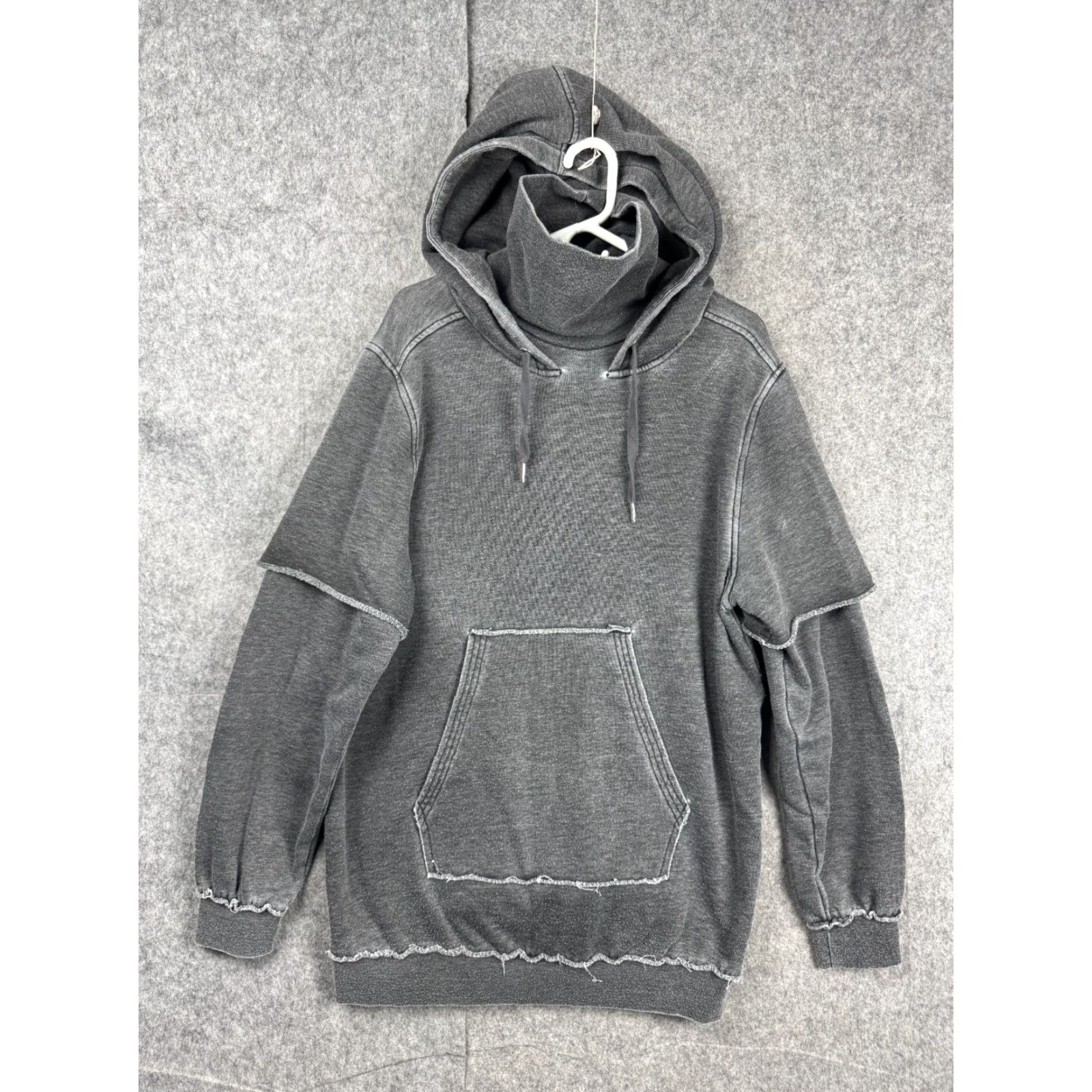 Vintage The Laundry Room Oversized Hoodie Shirt Men Large Gray Distressed Pauline Bro Tiered All Seasons Winter Spring Fall Breathing Pullover Size US L / EU 52-54 / 3 - 2 Thumbnail