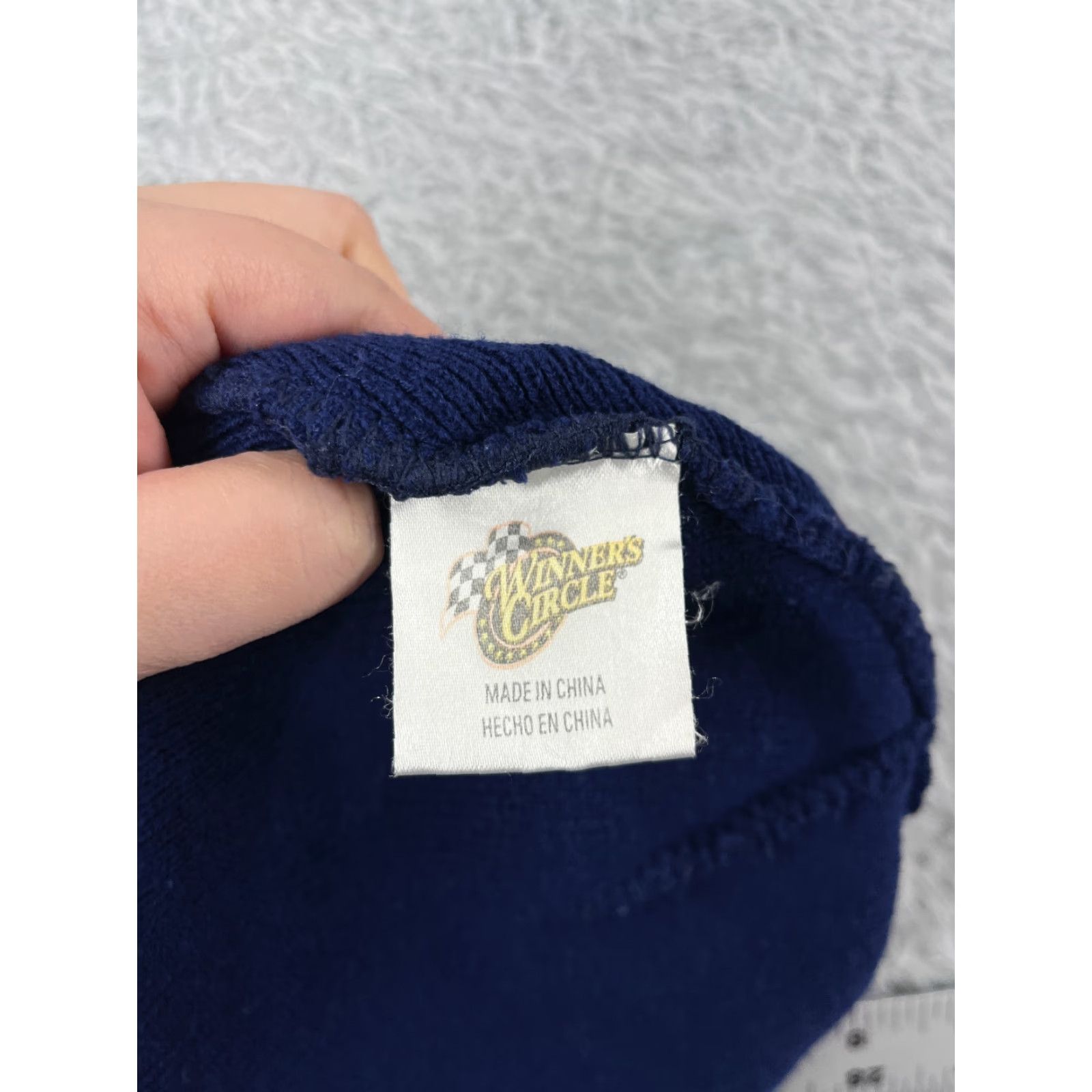 Vintage The Winners Circle Beanie Hat/Cap Adult One Size Blue 100% Acrylic Casual Twill Lightweight Adjustable Mens Winter Fall Spring Summer Outdoor Shirt Size ONE SIZE - 6 Thumbnail