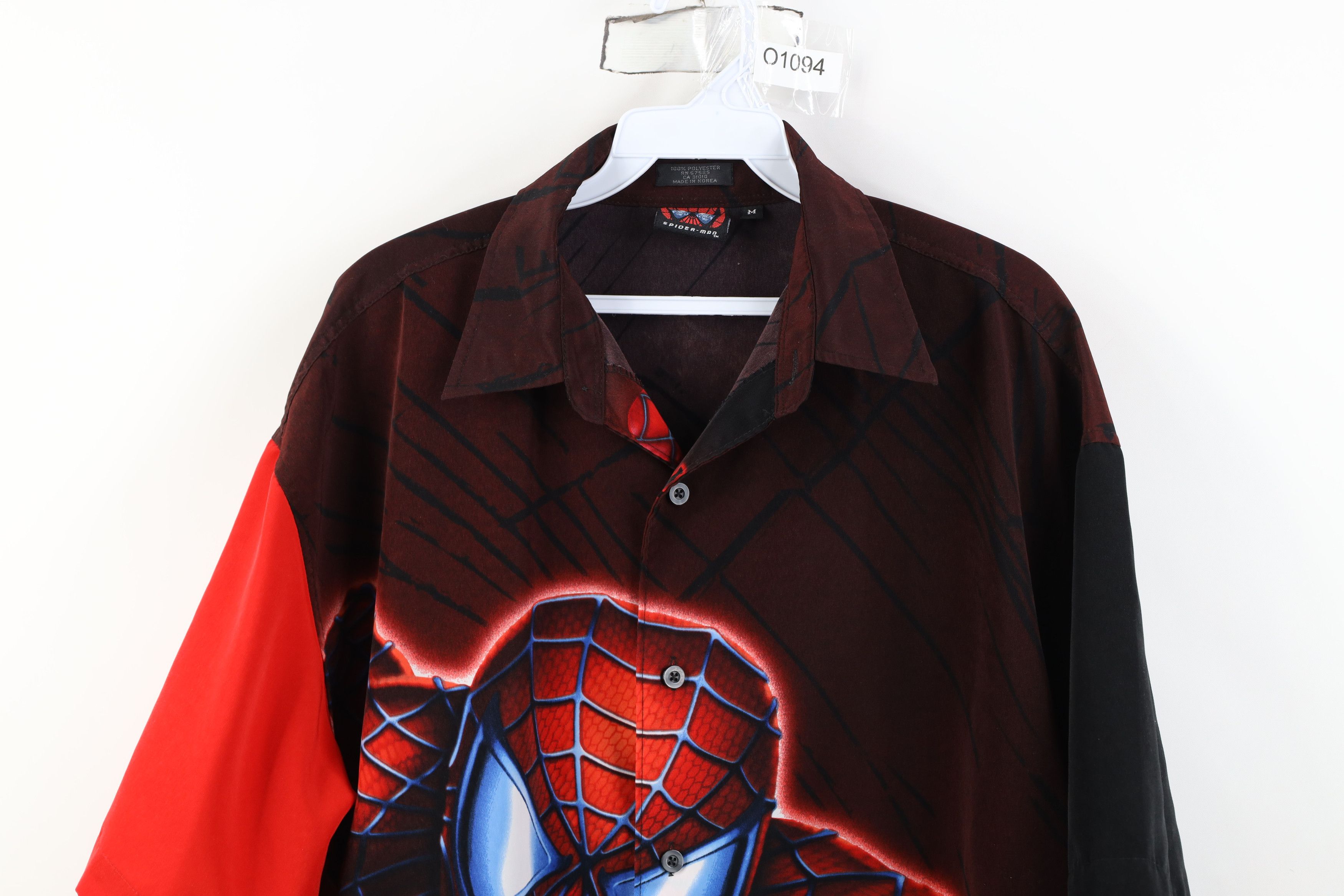 Vintage Vintage Y2K 2002 Marvel Spiderman Collared Button Shirt Size US M / EU 48-50 / 2 - 2 Thumbnail