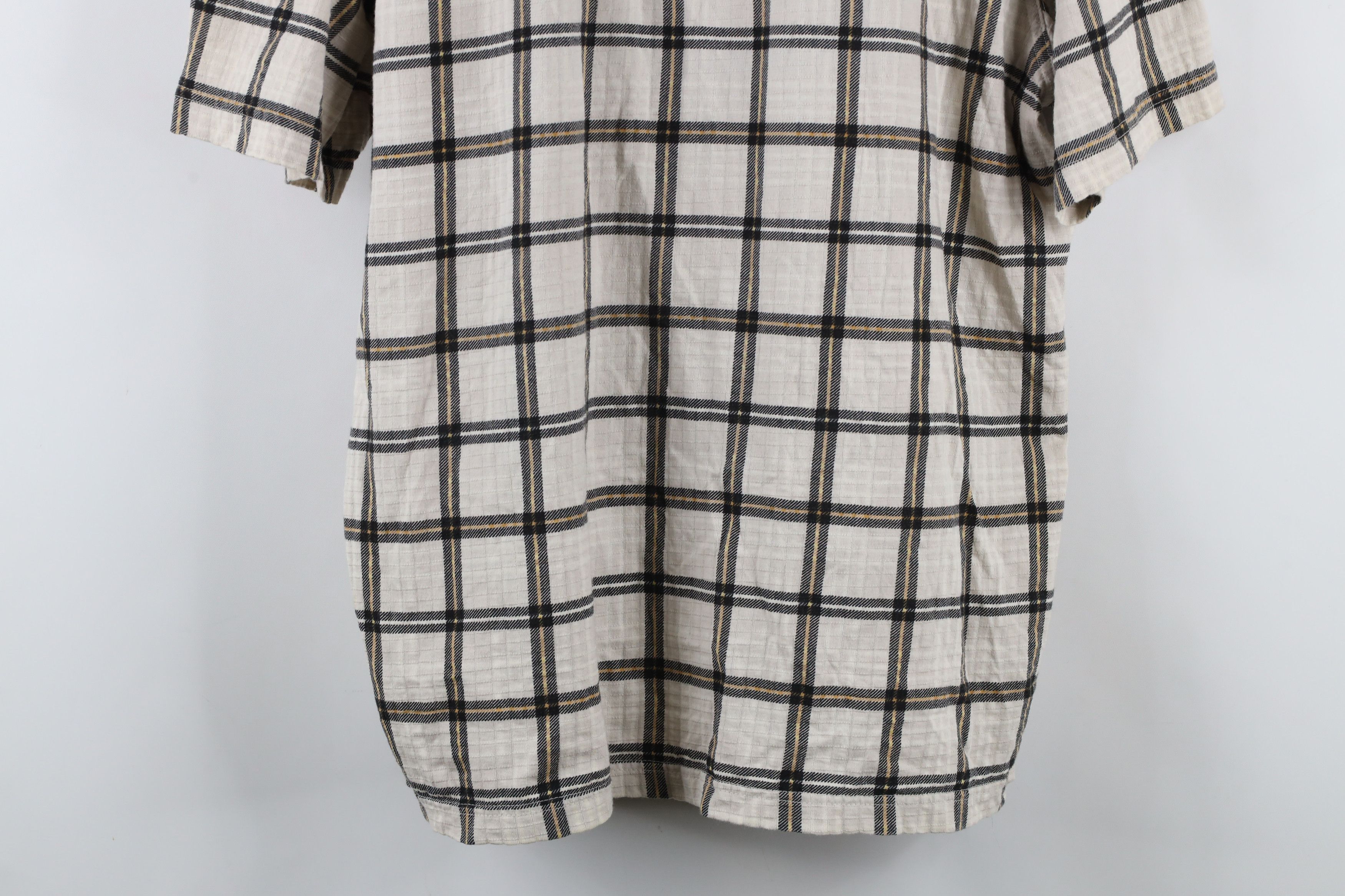 Vintage Vintage 90s Streetwear Checkered Knit Collared Polo Shirt Size US L / EU 52-54 / 3 - 3 Thumbnail