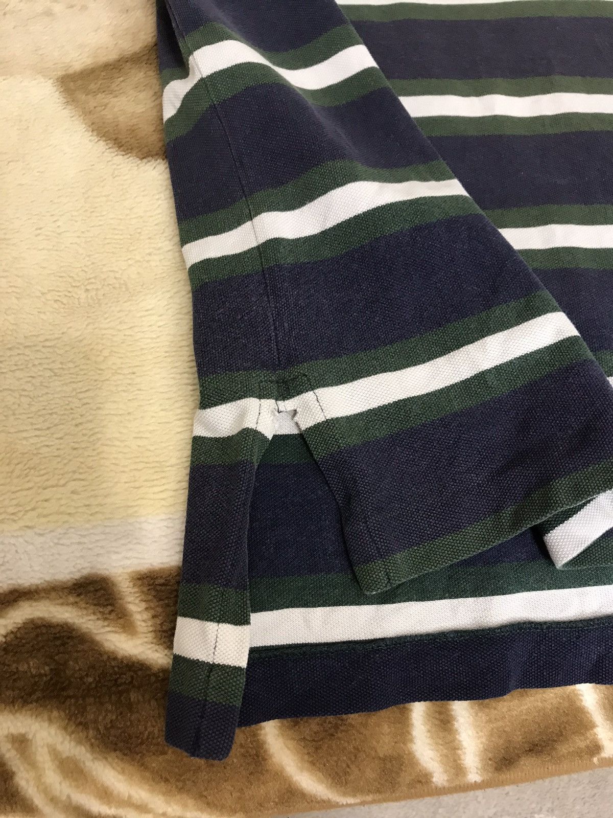 Polo Ralph Lauren 🔥 Ralph Lauren Faded Y2K Chief Keef Washed Polo Striped Size US XXL / EU 58 / 5 - 12 Thumbnail
