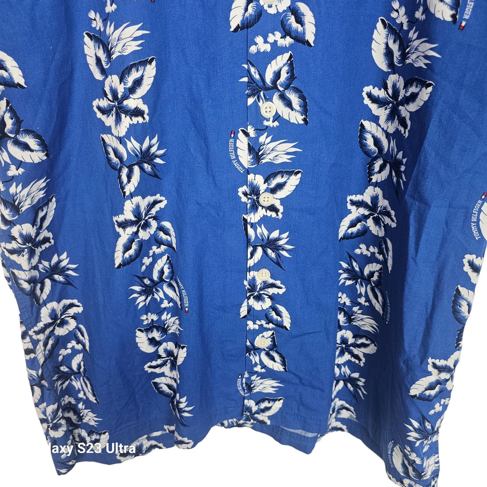 Tommy Hilfiger Tommy Hilfiger Mens Floral Striped Shirt L Resortwear Beach Size US L / EU 52-54 / 3 - 3 Thumbnail