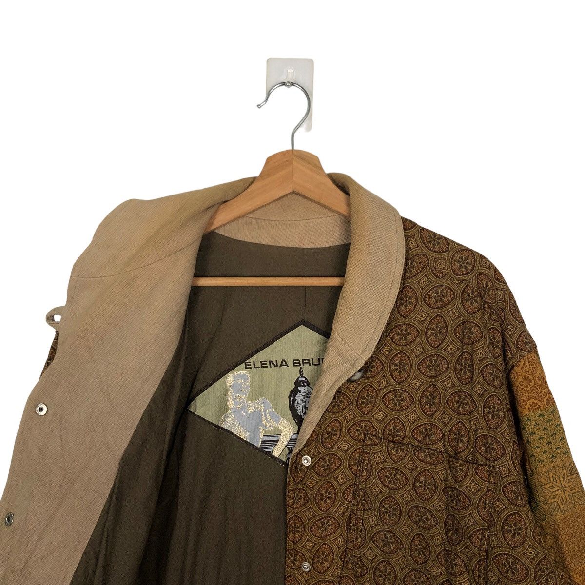 Japanese Brand 🔥RARE 90’s VINTAGE PATCHWORK CHORE JACKET ELENA BRUNELLI Size US M / EU 48-50 / 2 - 9 Thumbnail