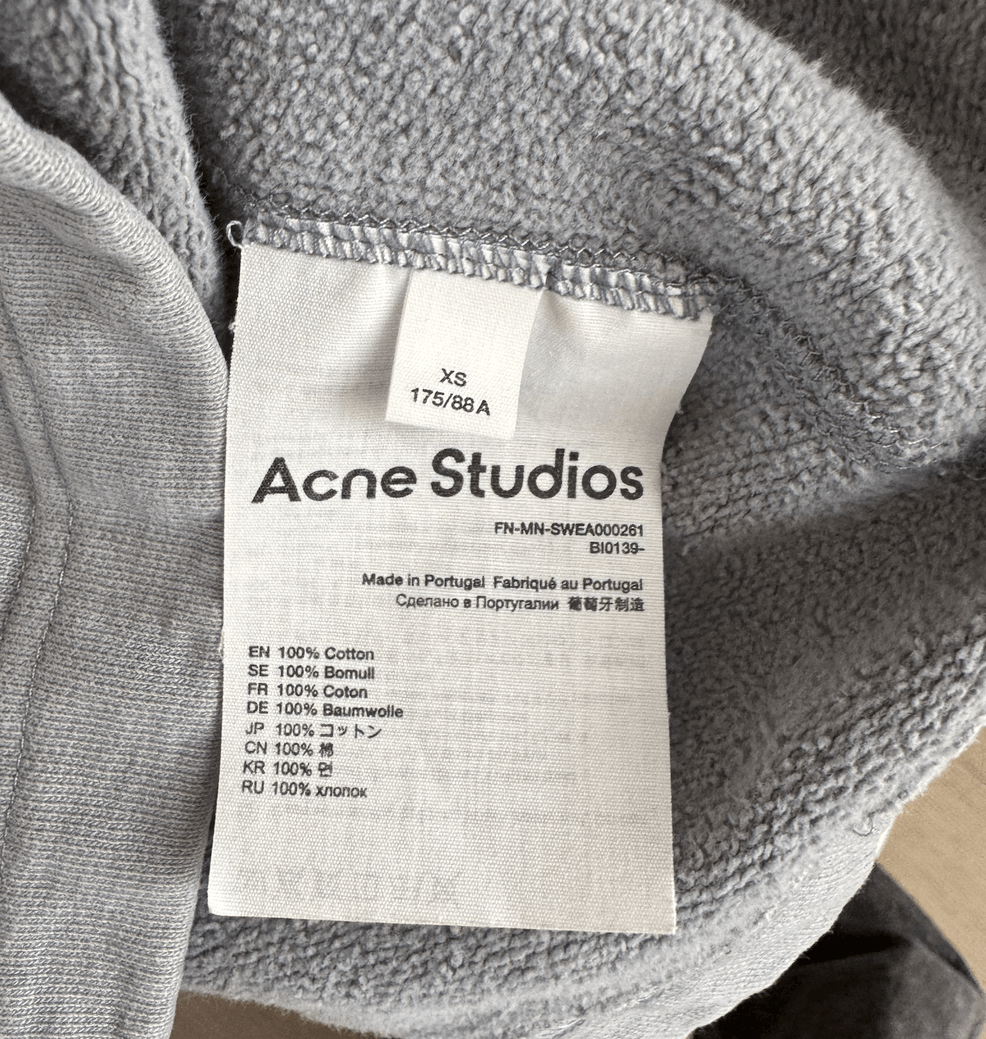 Acne Studios Acne Studios Hooded Sweatshirt Size US XS / EU 42 / 0 - 4 Thumbnail