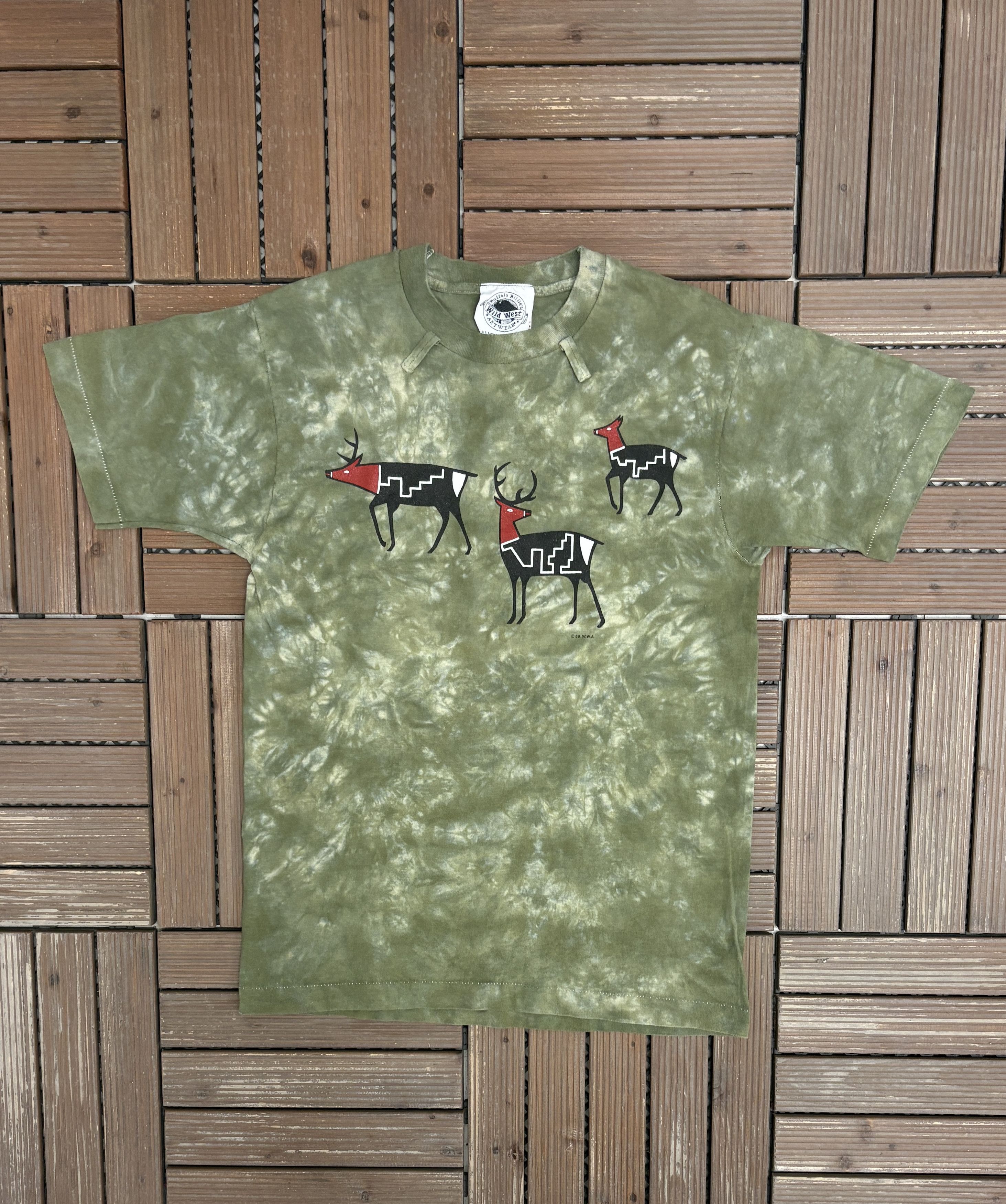 Vintage Buffalo Billie's Wild West Artwear Vintage Green Tee Size US M / EU 48-50 / 2 - 1 Thumbnail
